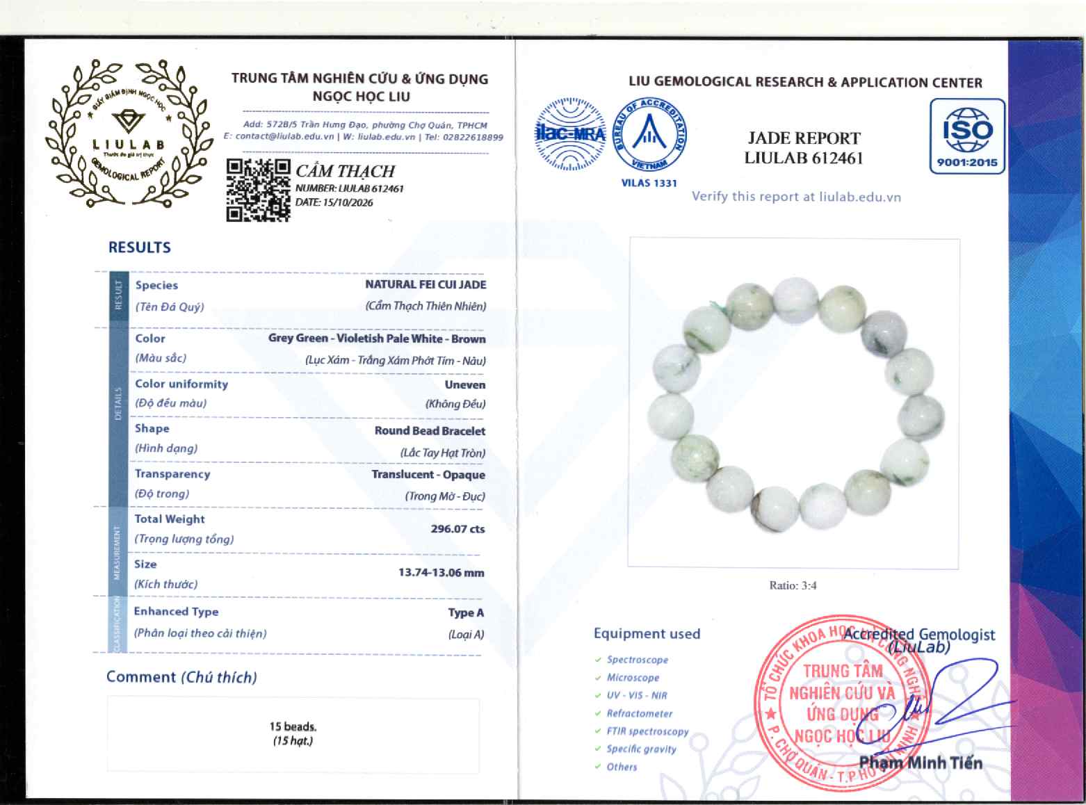 Giấy giám định 612461