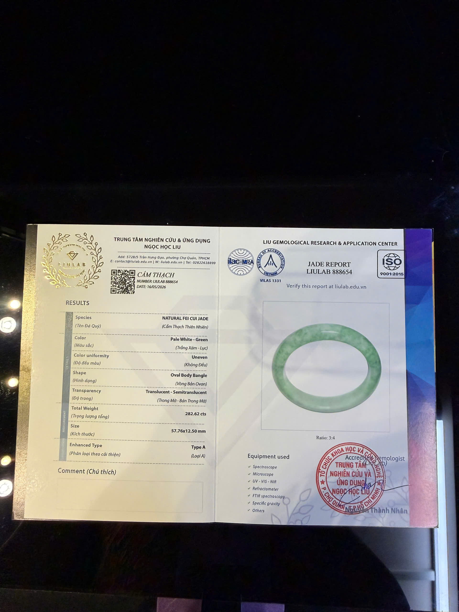 Vòng tay cẩm thạch LIULAB mã 888654