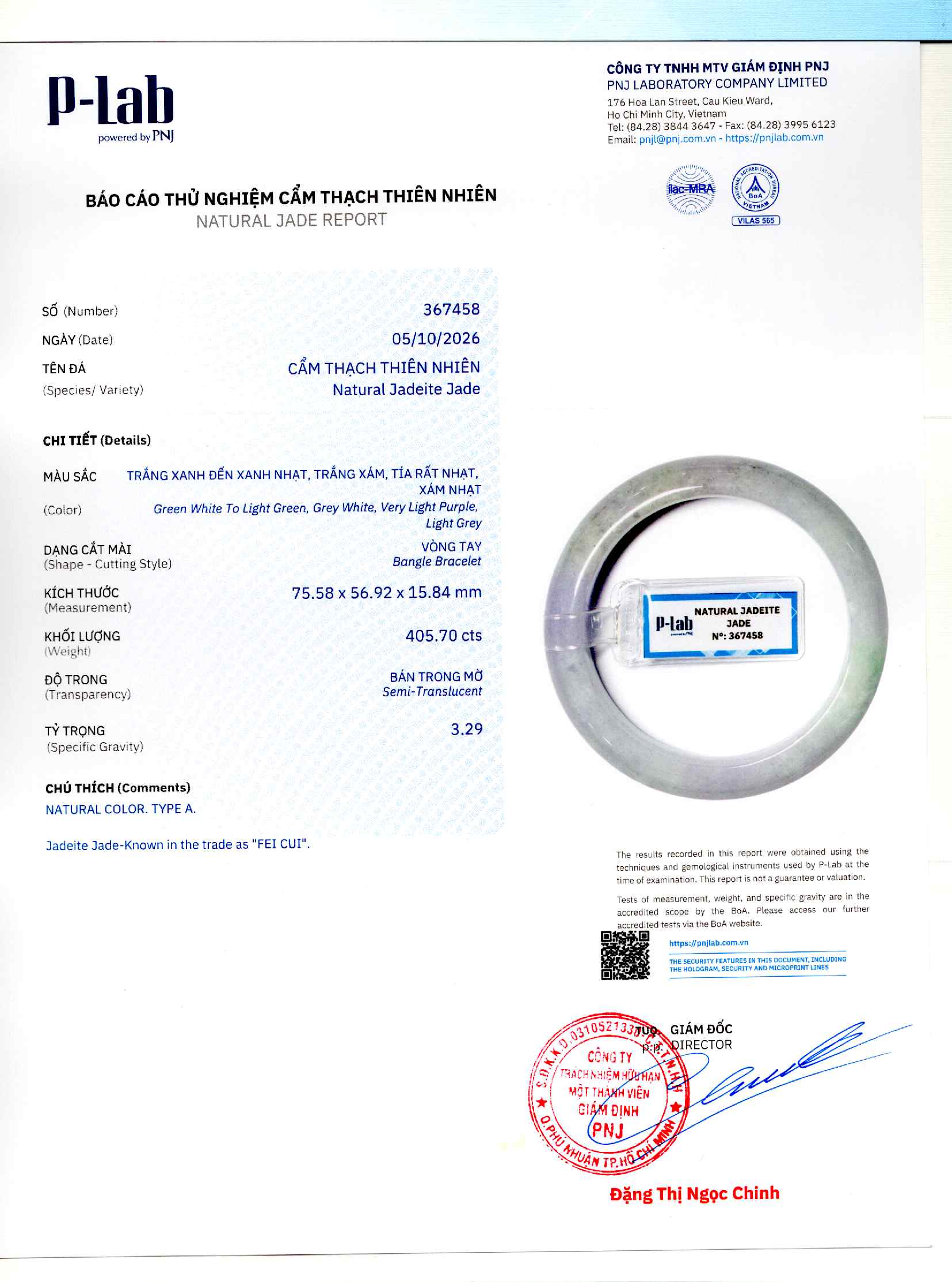Giấy giám định 367458