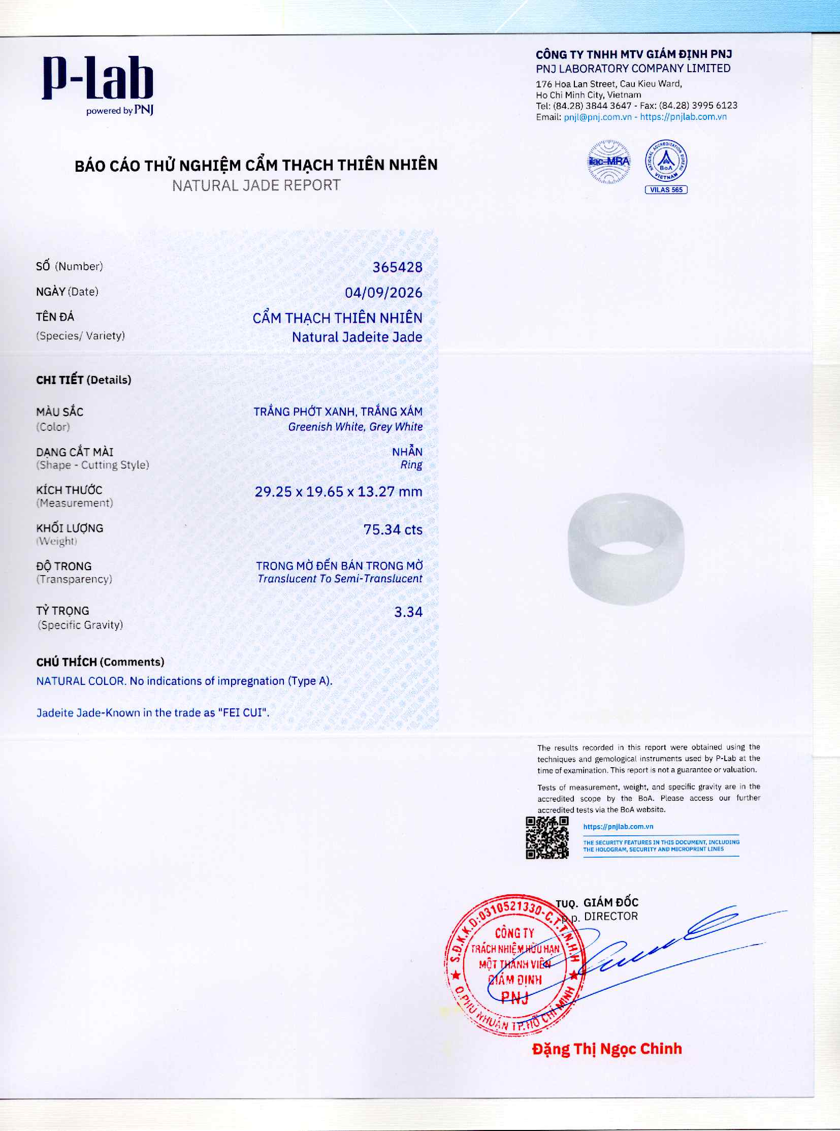 Giấy giám định 365428