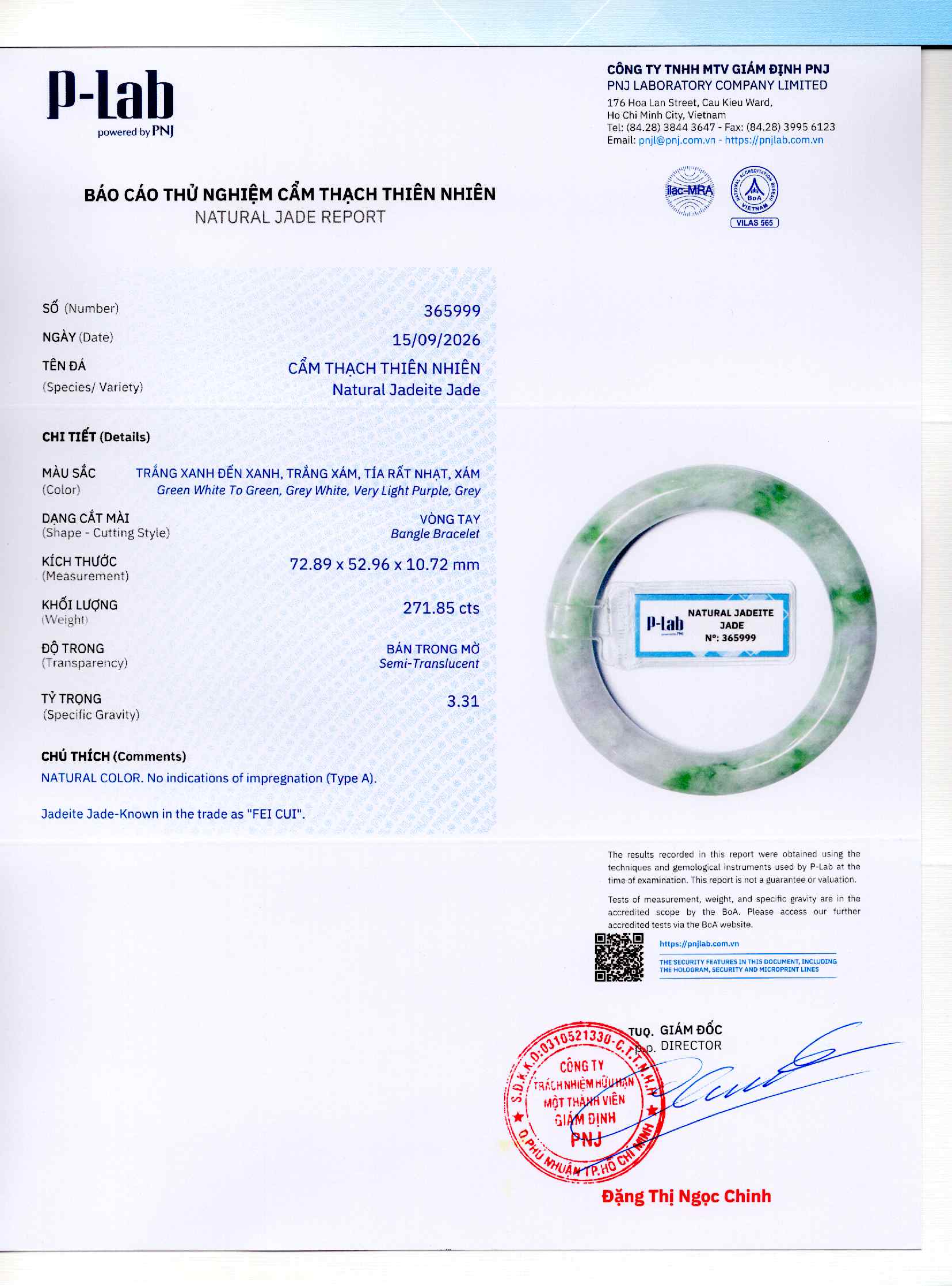 Giấy giám định 365999