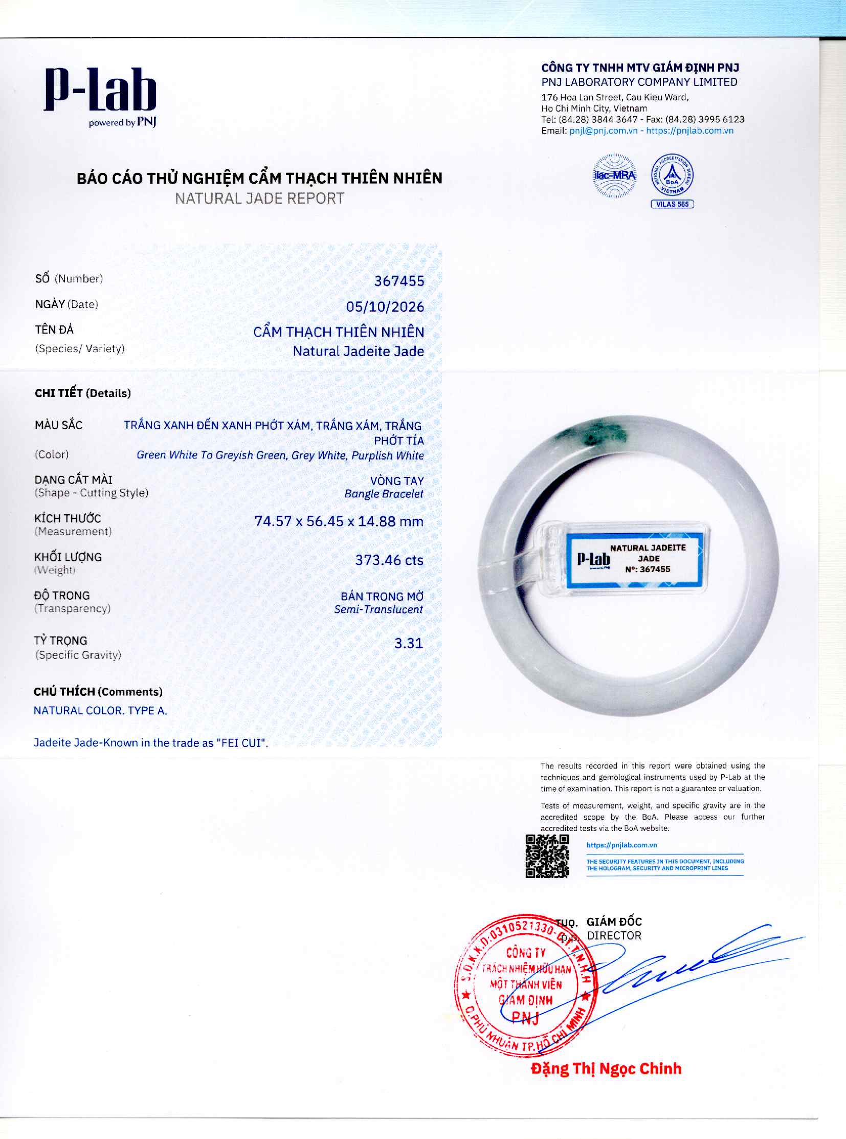Giấy giám định 367455