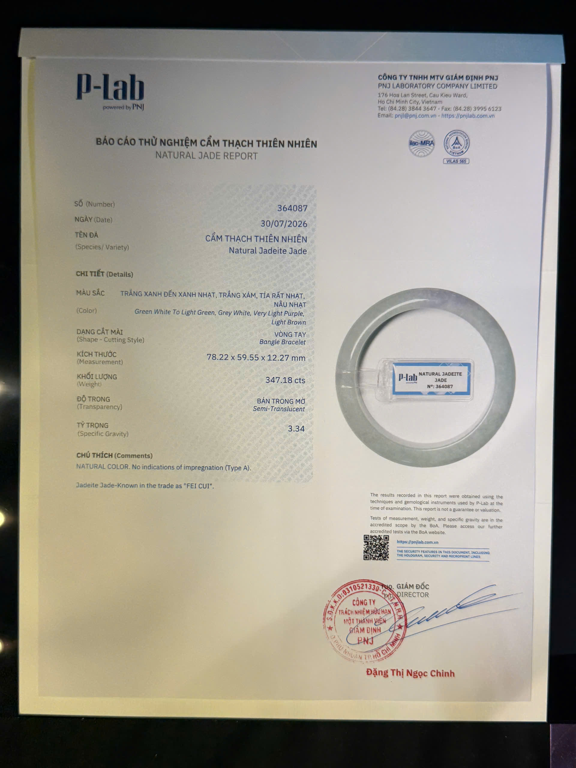 Vòng tay cẩm thạch mã 364087