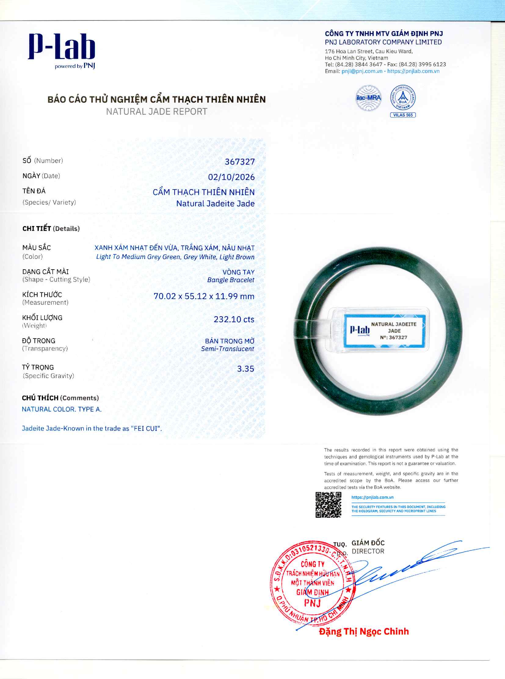 Giấy giám định 367327