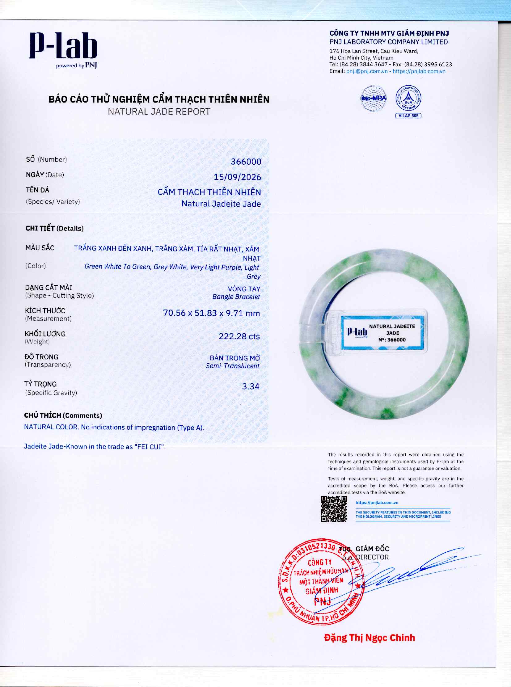 Giấy giám định 366000