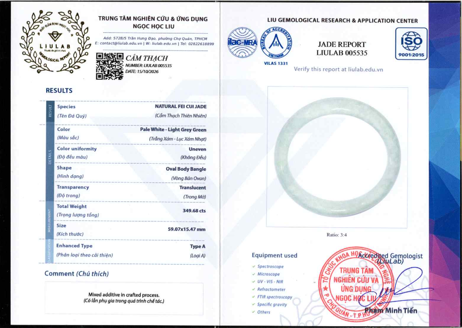 Giấy giám định 005535