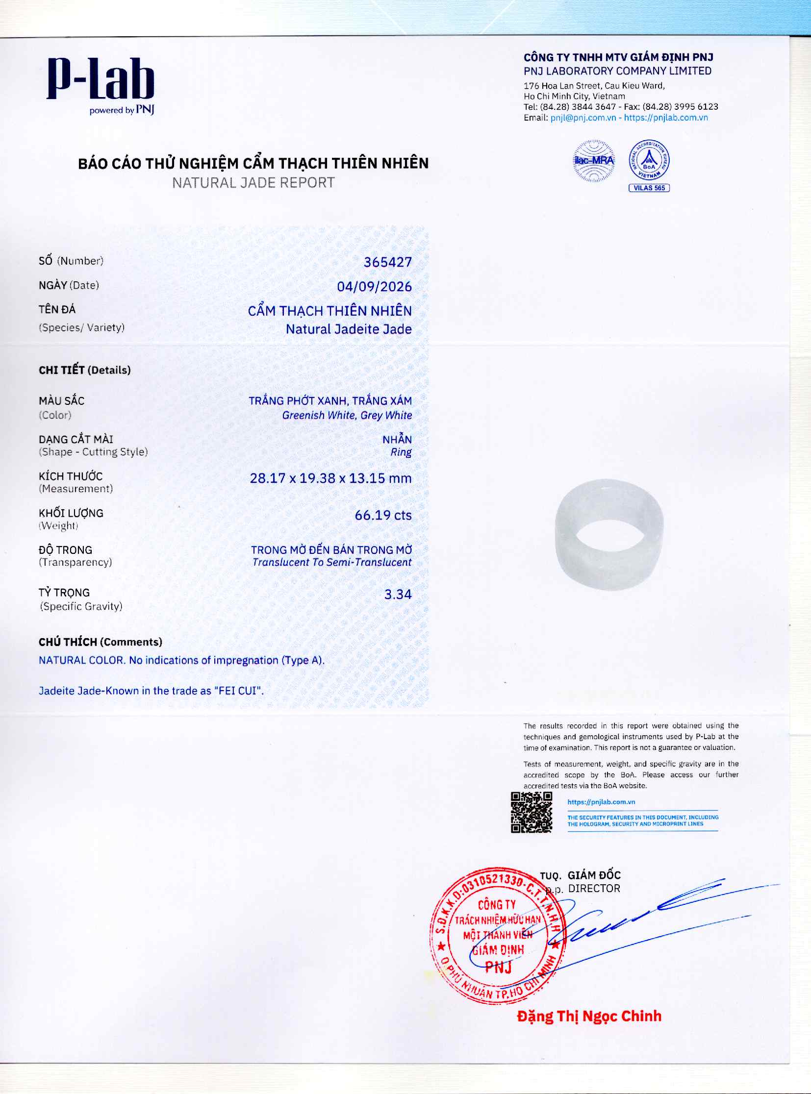 Giấy giám định 365427