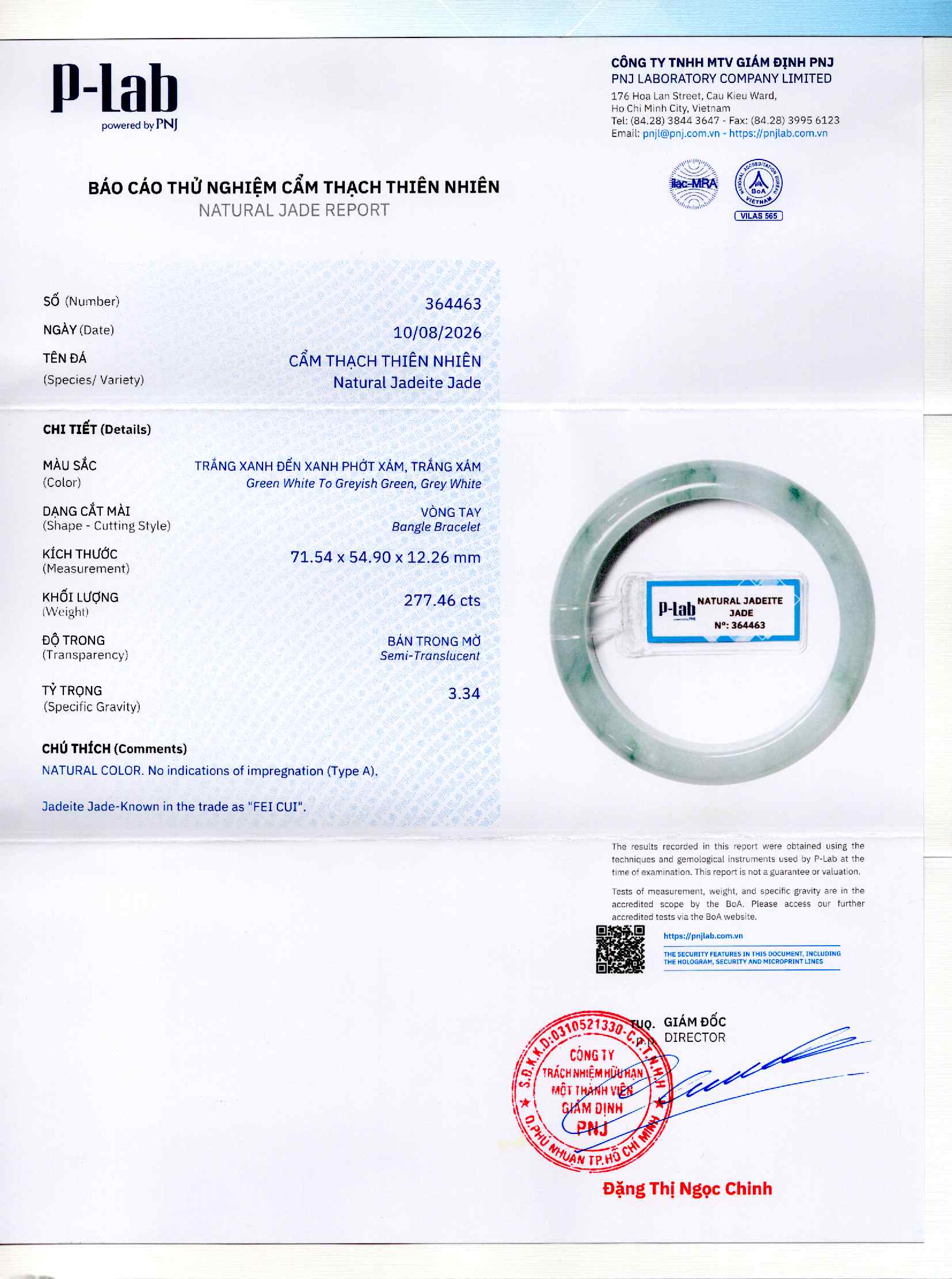 Giấy giám định 364463