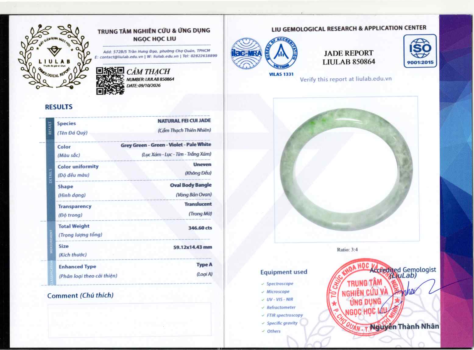 Giấy giám định 850864