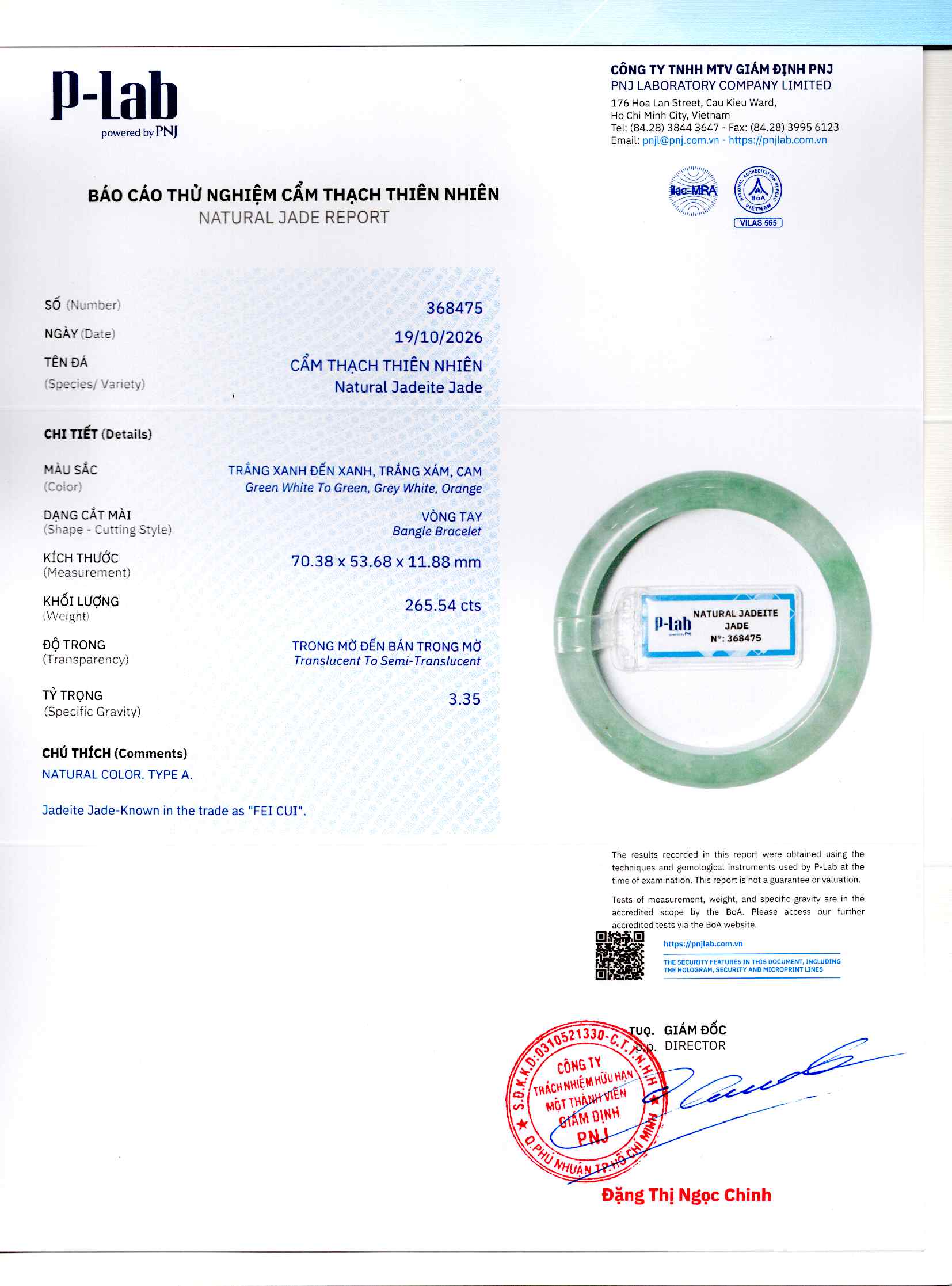 Giấy giám định 368475