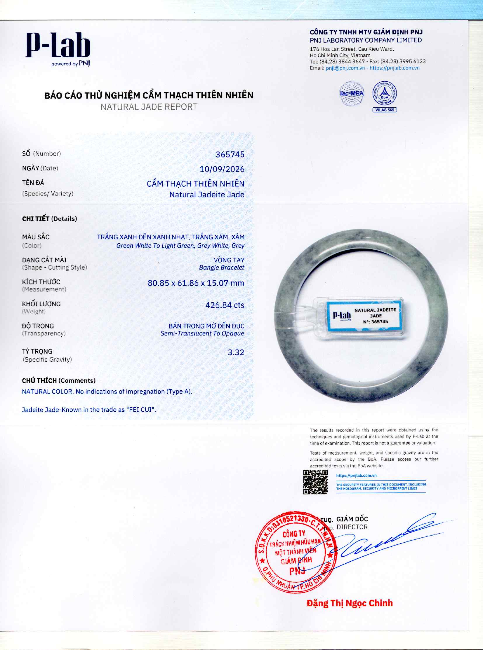 Giấy giám định 365745