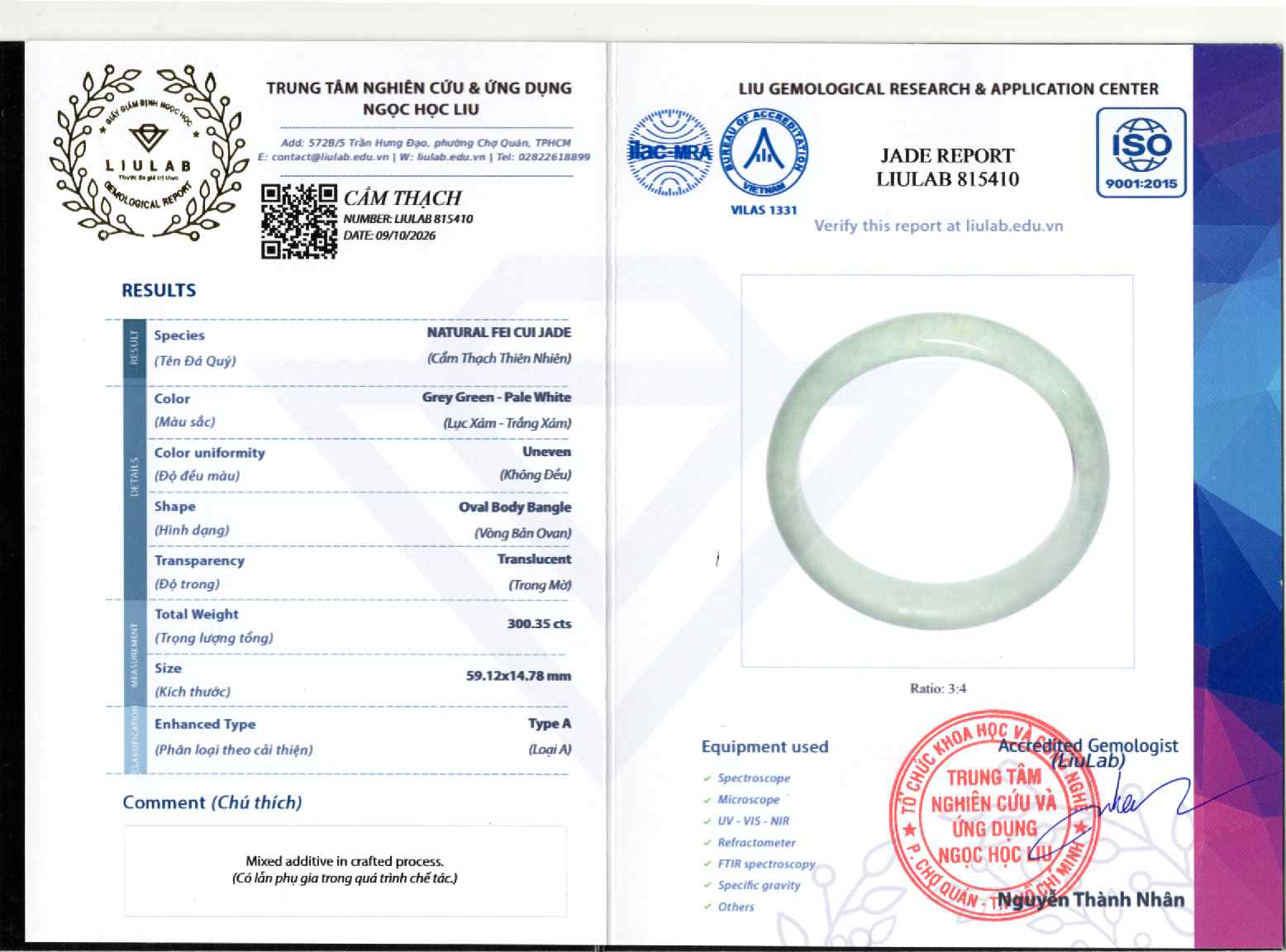 Giấy giám định 815410