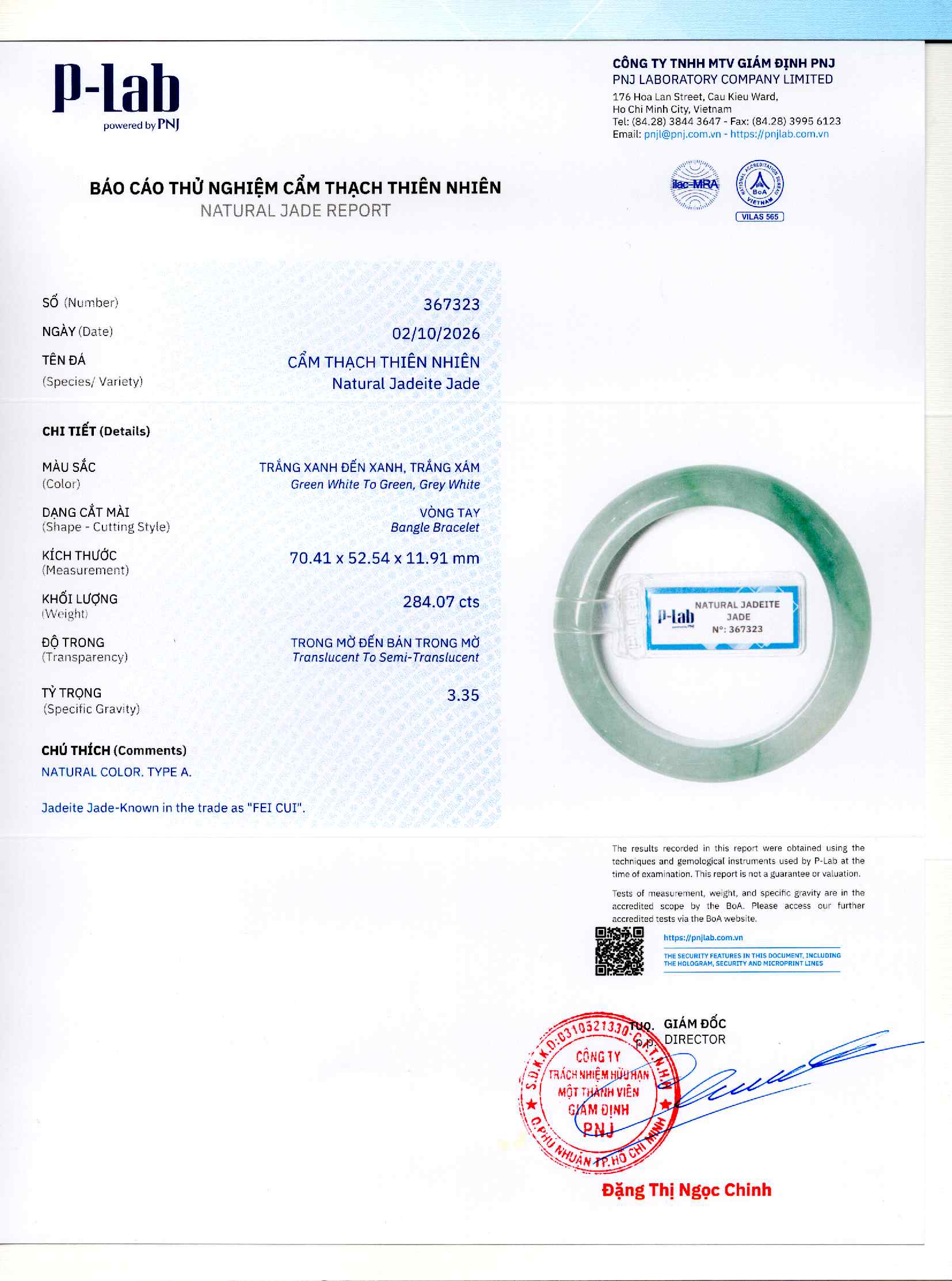 Giấy giám định 367323