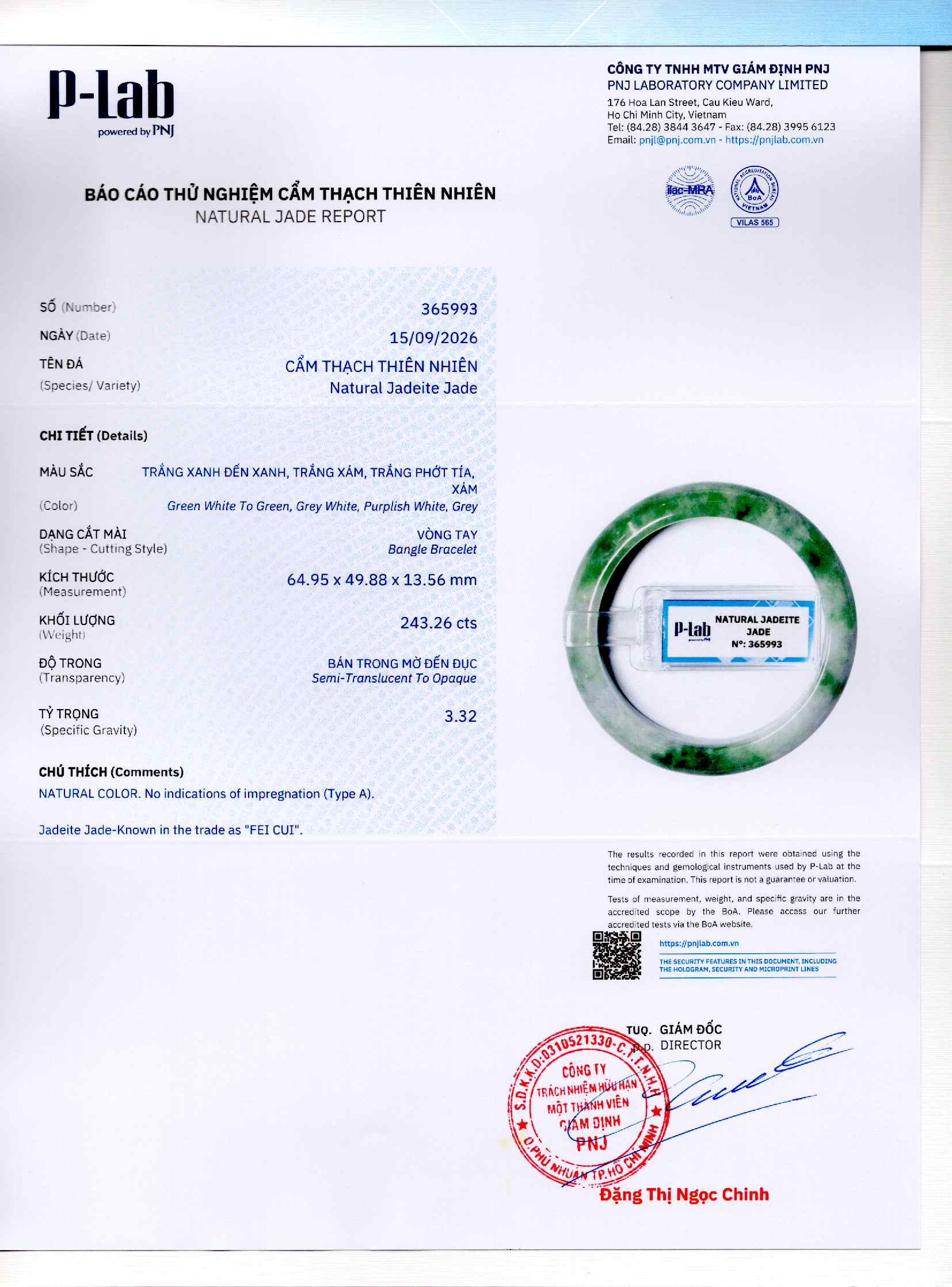 Giấy giám định 365993
