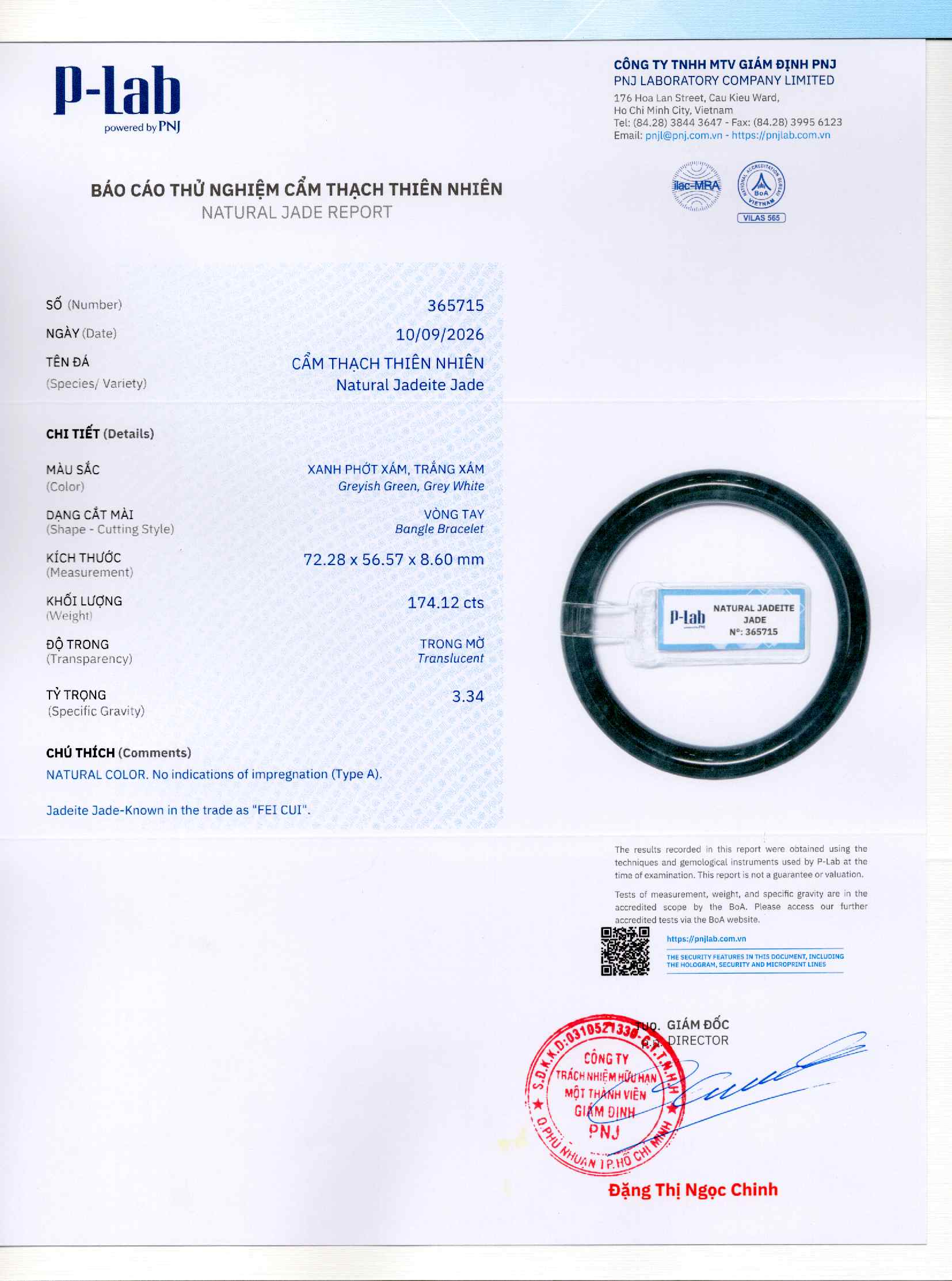 Giấy giám định 365715
