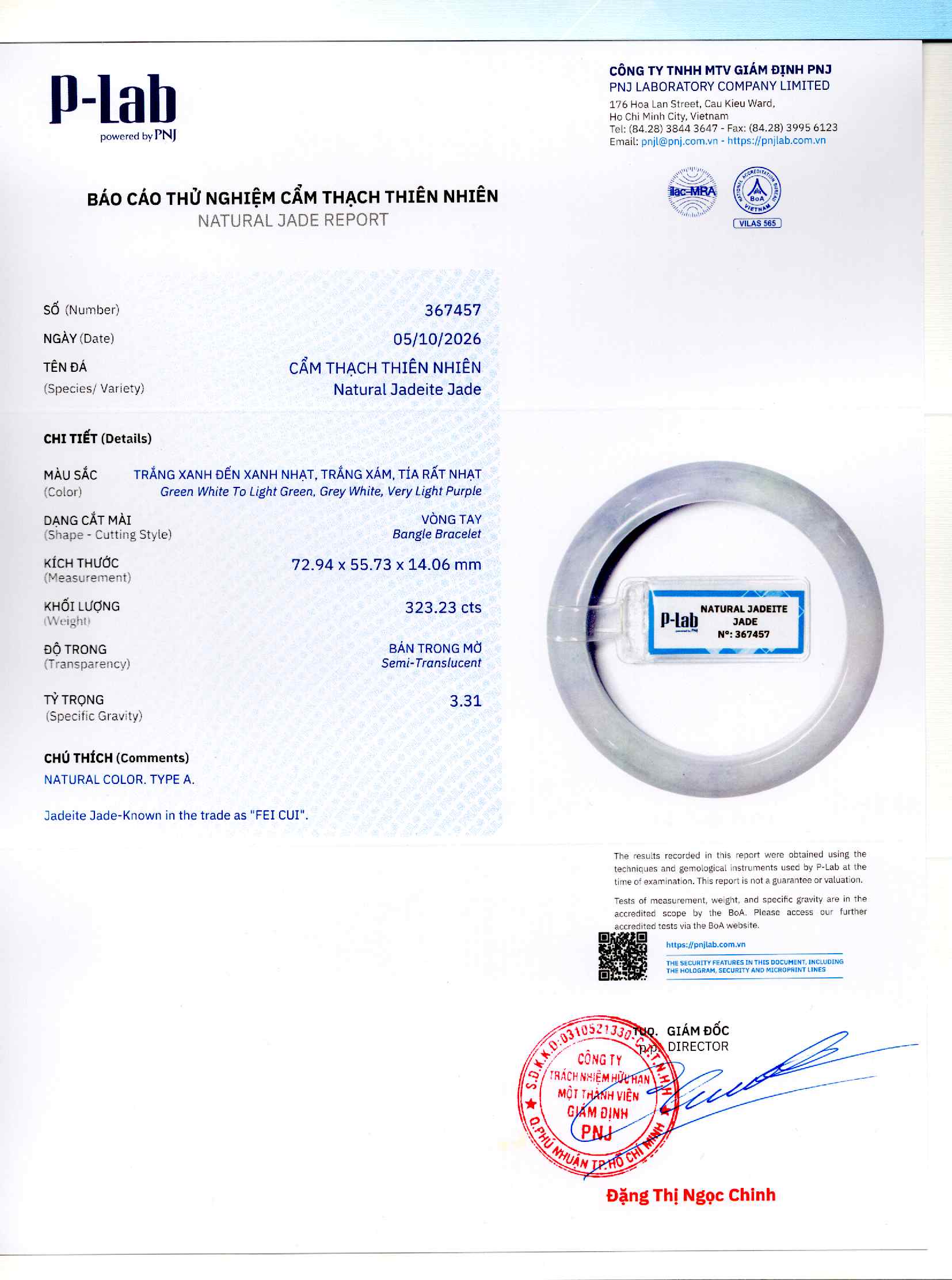 Giấy giám định 367457