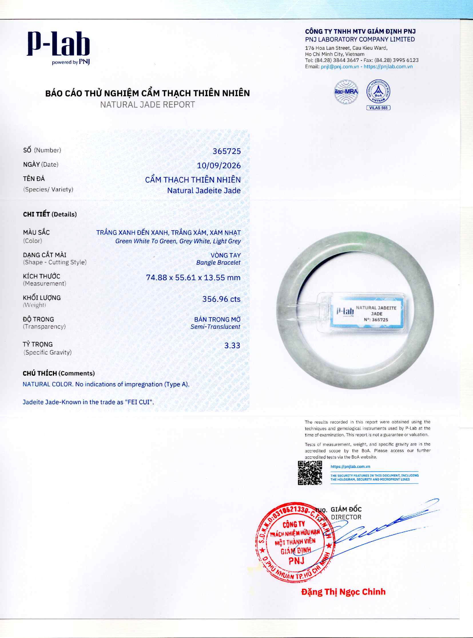 Giấy giám định 365725