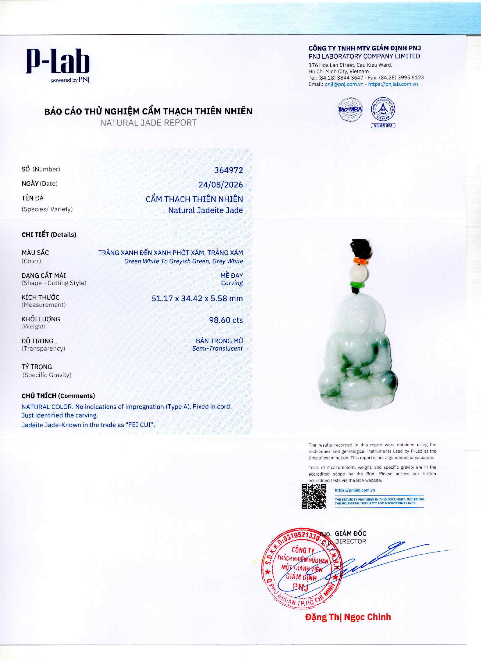 Giấy giám định 364972