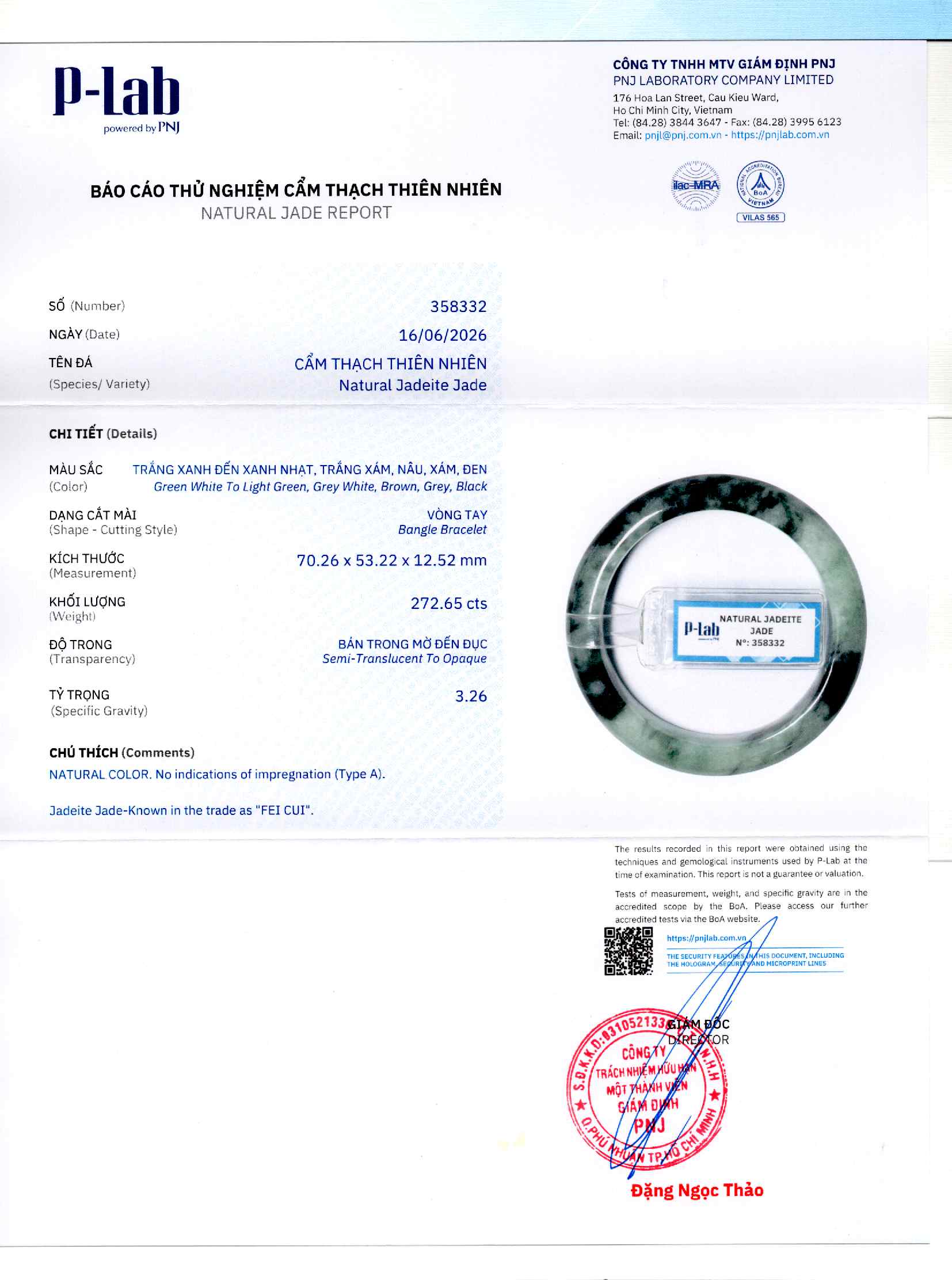 Giấy giám định 358332