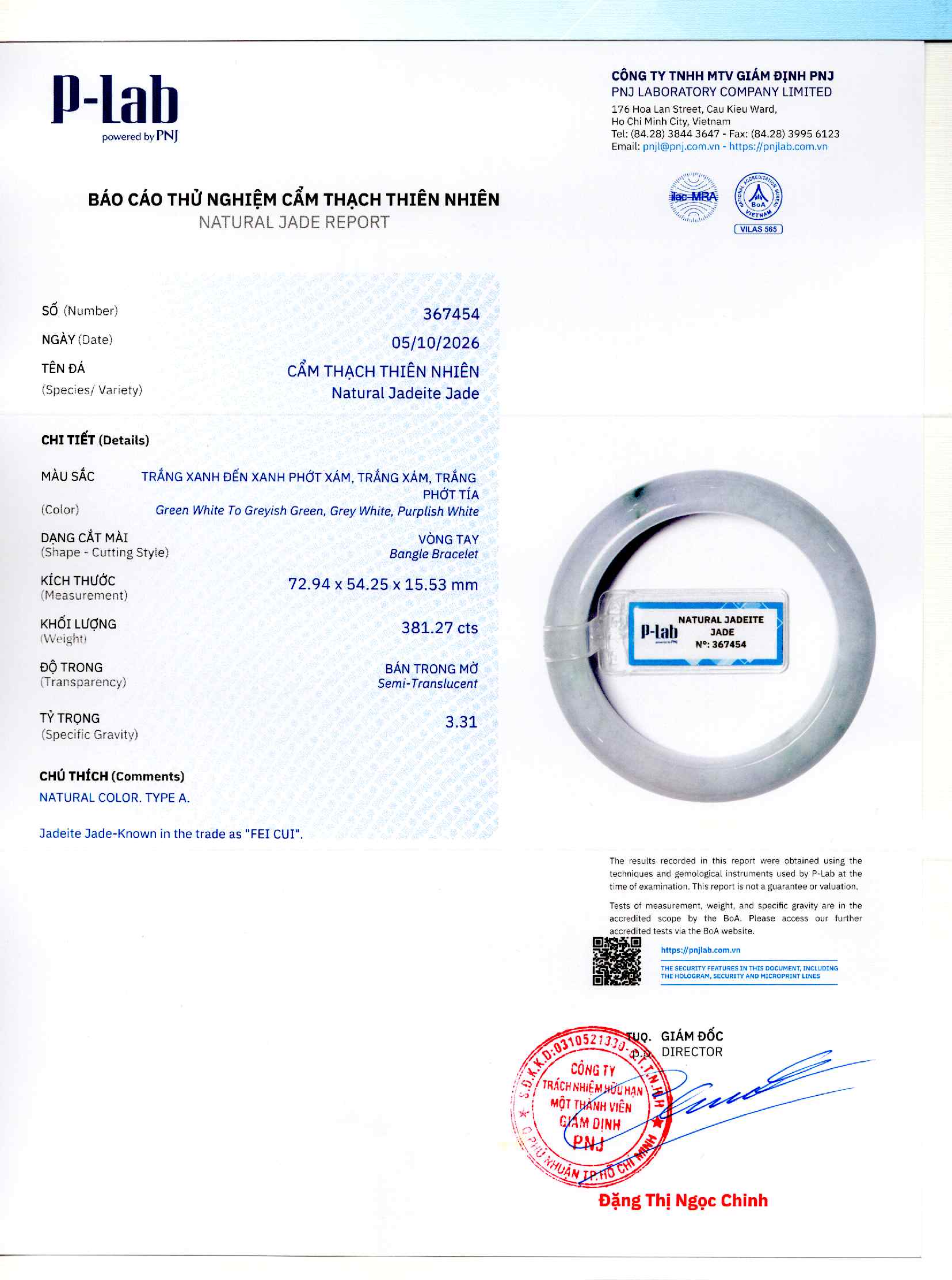 Giấy giám định 367454