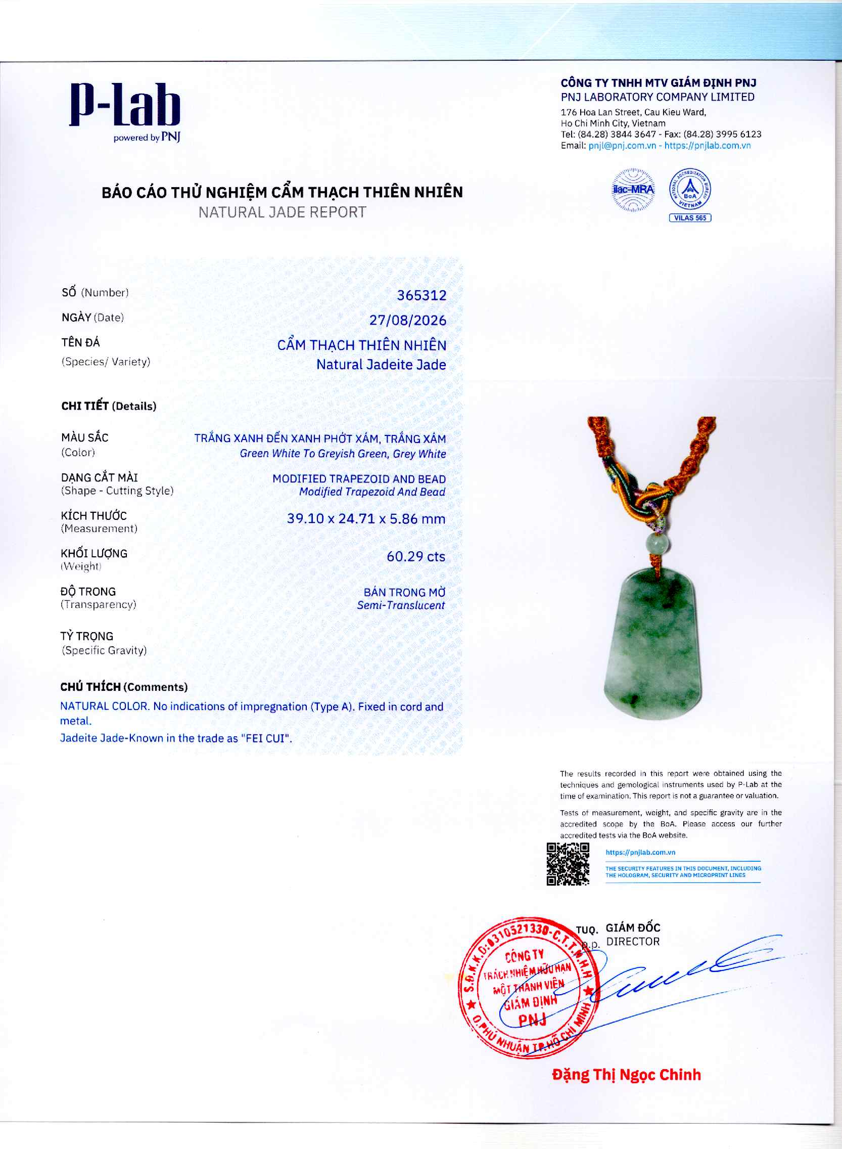 Giấy giám định 365312