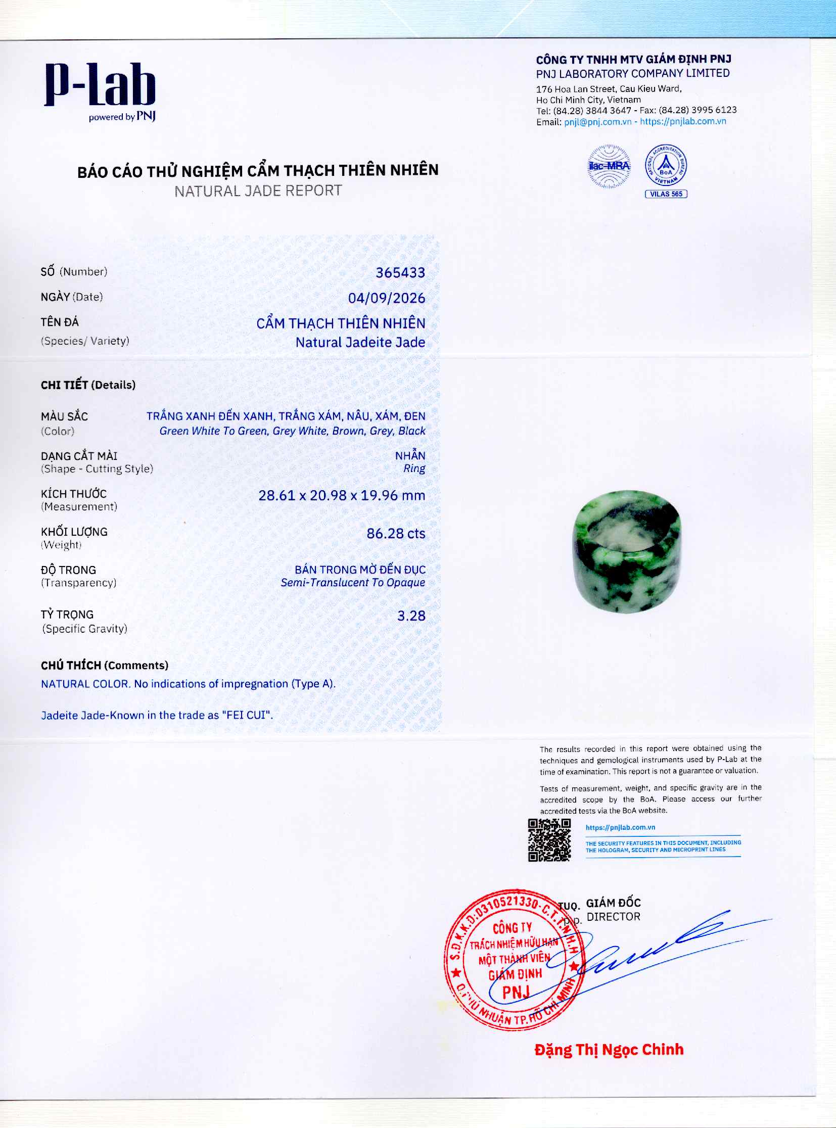 Giấy giám định 365433