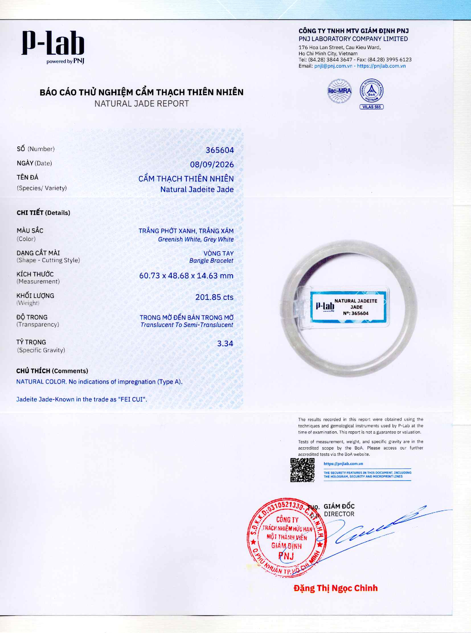 Giấy giám định 365604