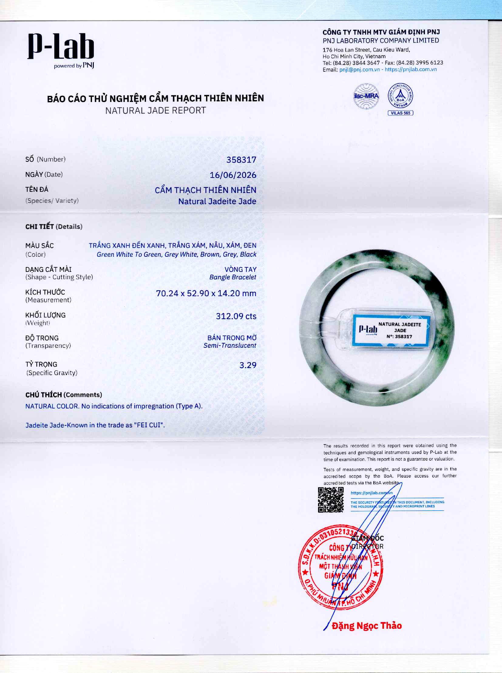 Giấy giám định 358317