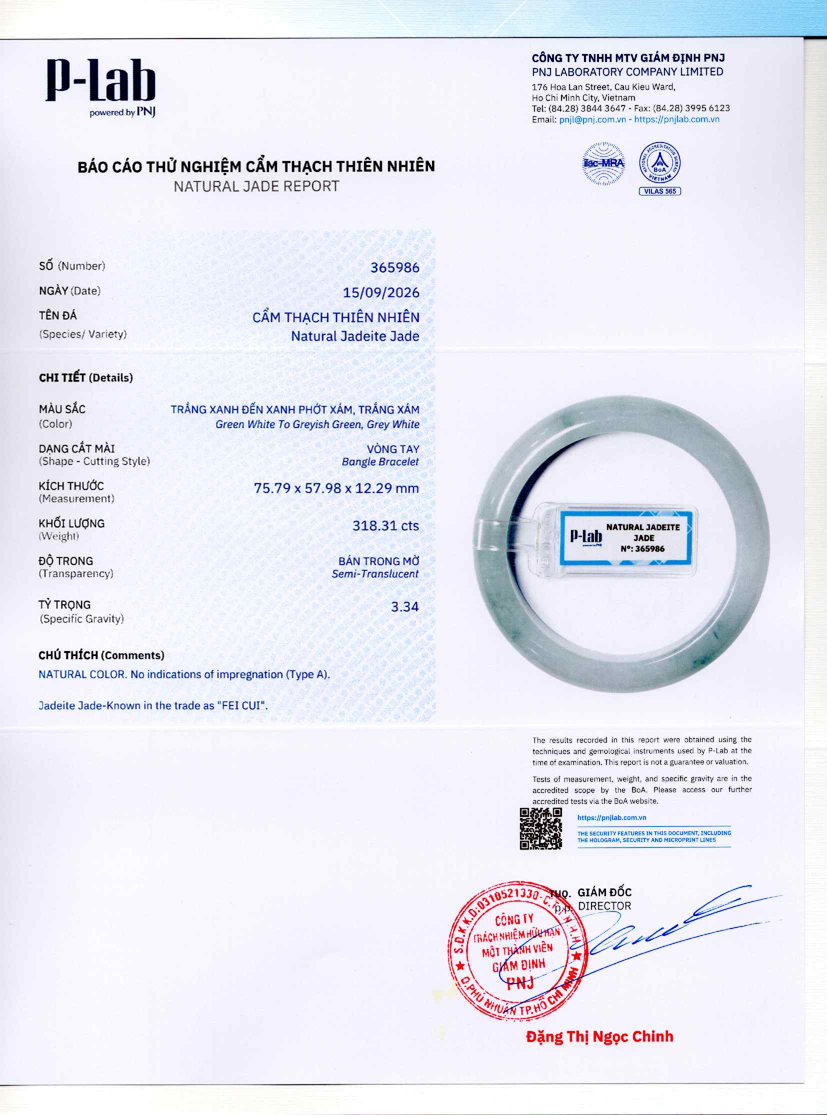 Giấy giám định 365986