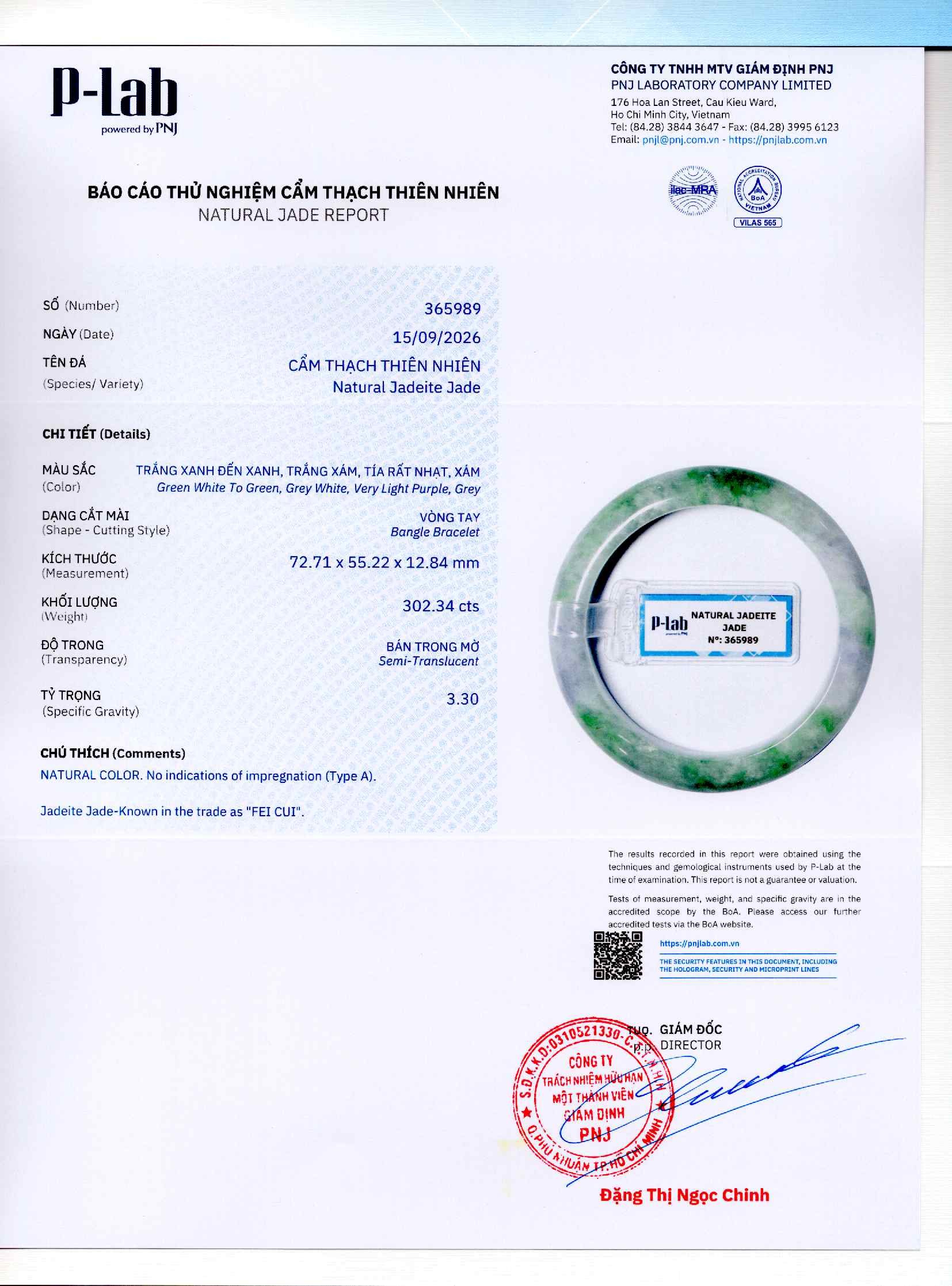 Giấy giám định 365989