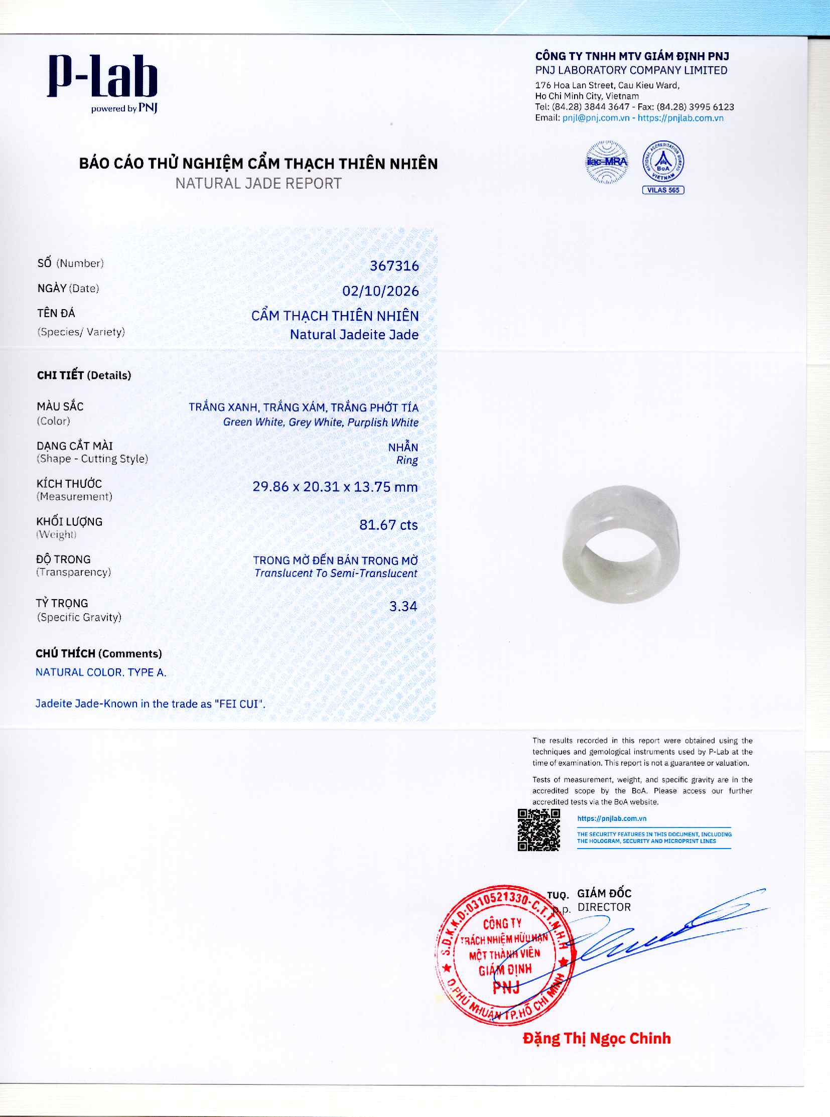 Giấy giám định 367316