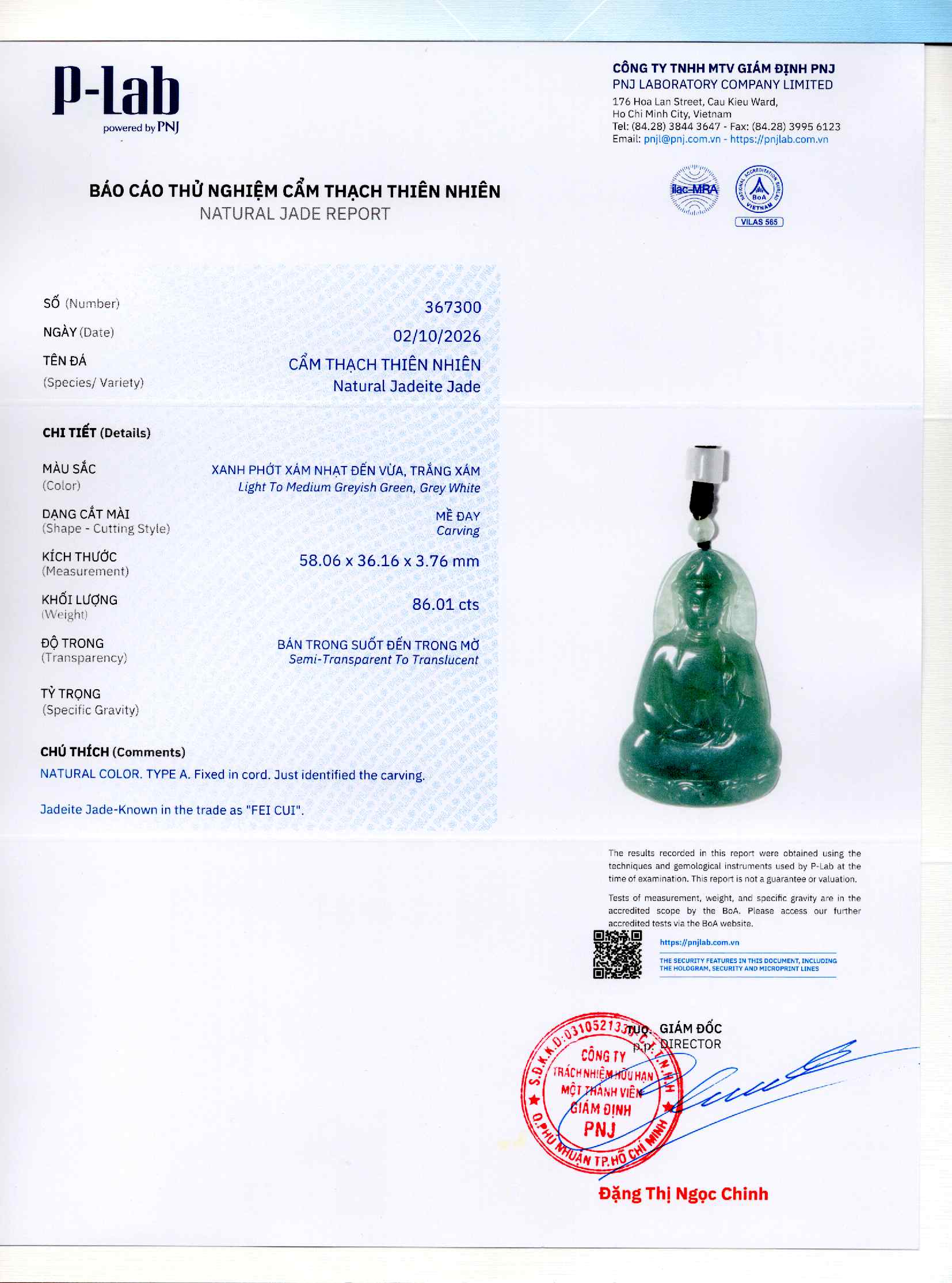 Giấy giám định 367300