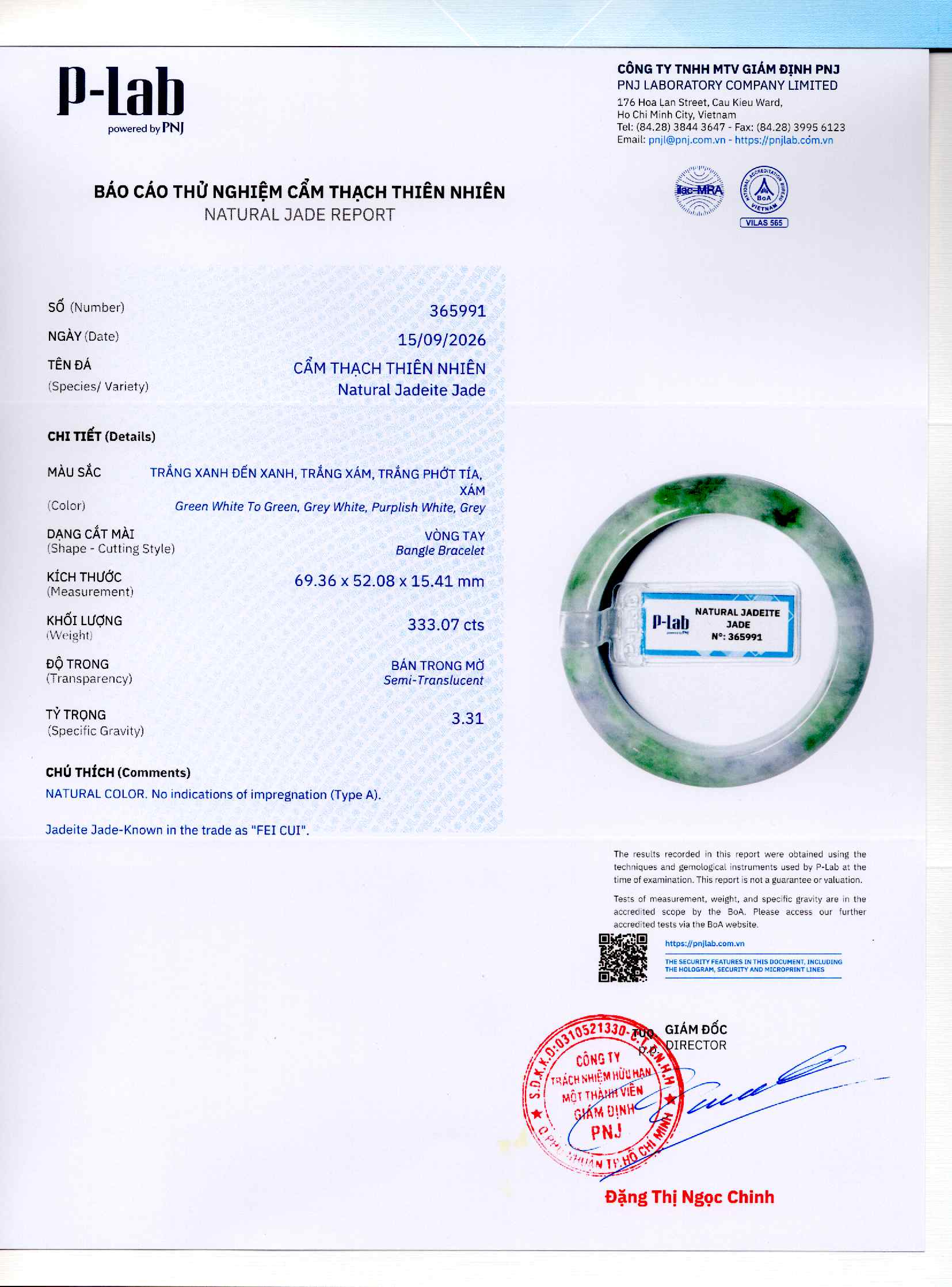 Giấy giám định 365991