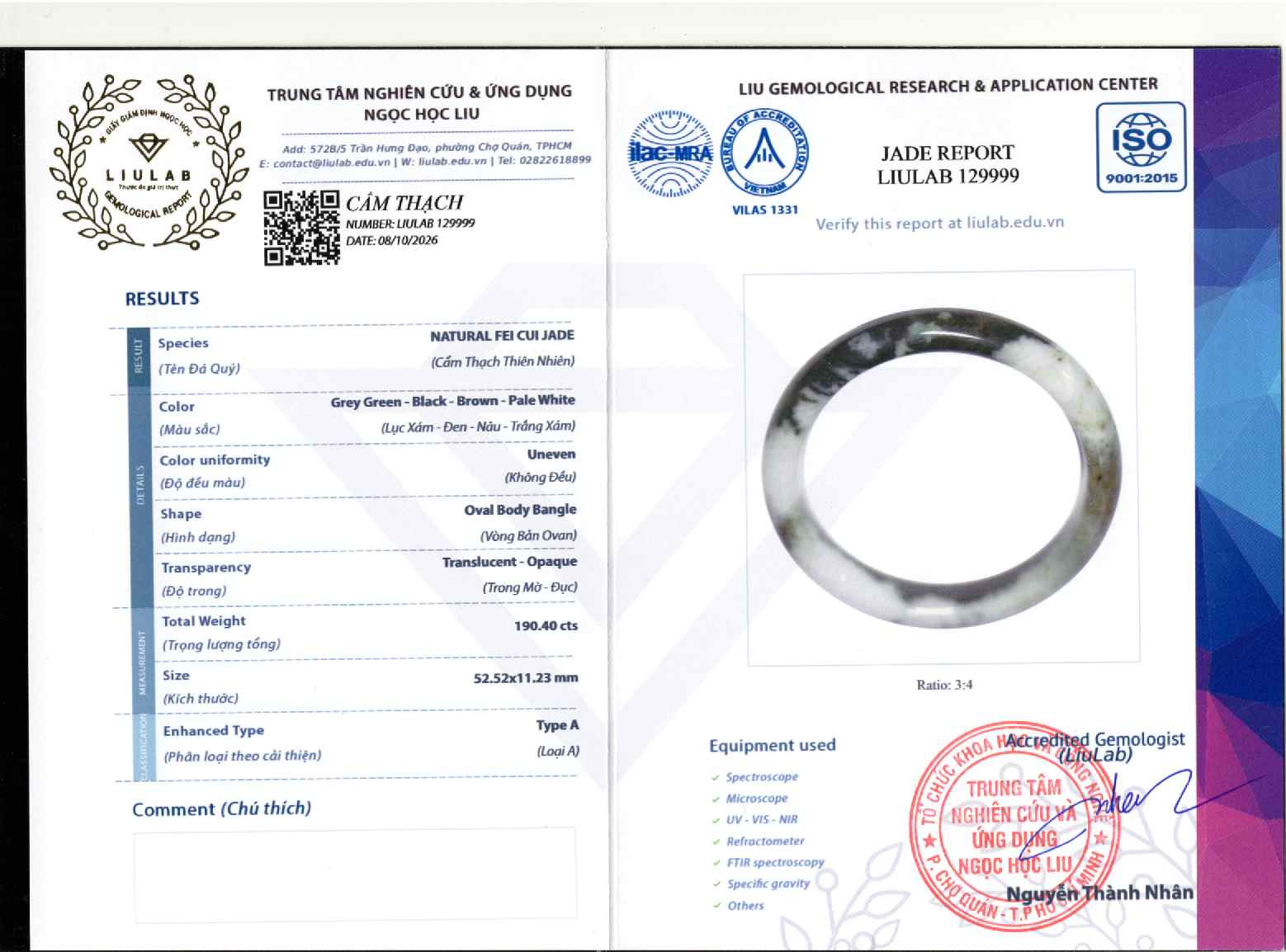 Giấy giám định 129999