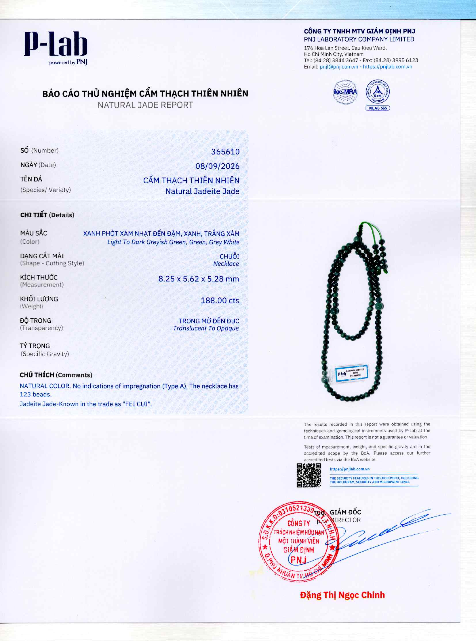 Giấy giám định 365610