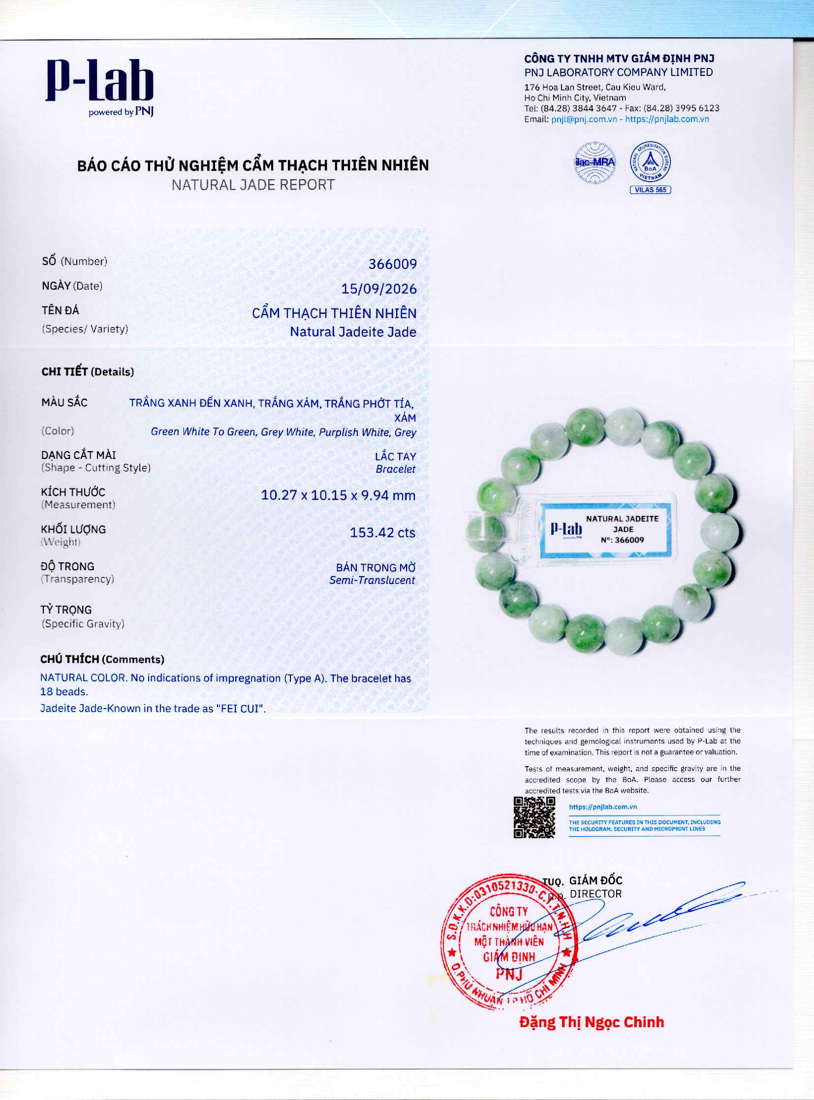 Giấy giám định 366009