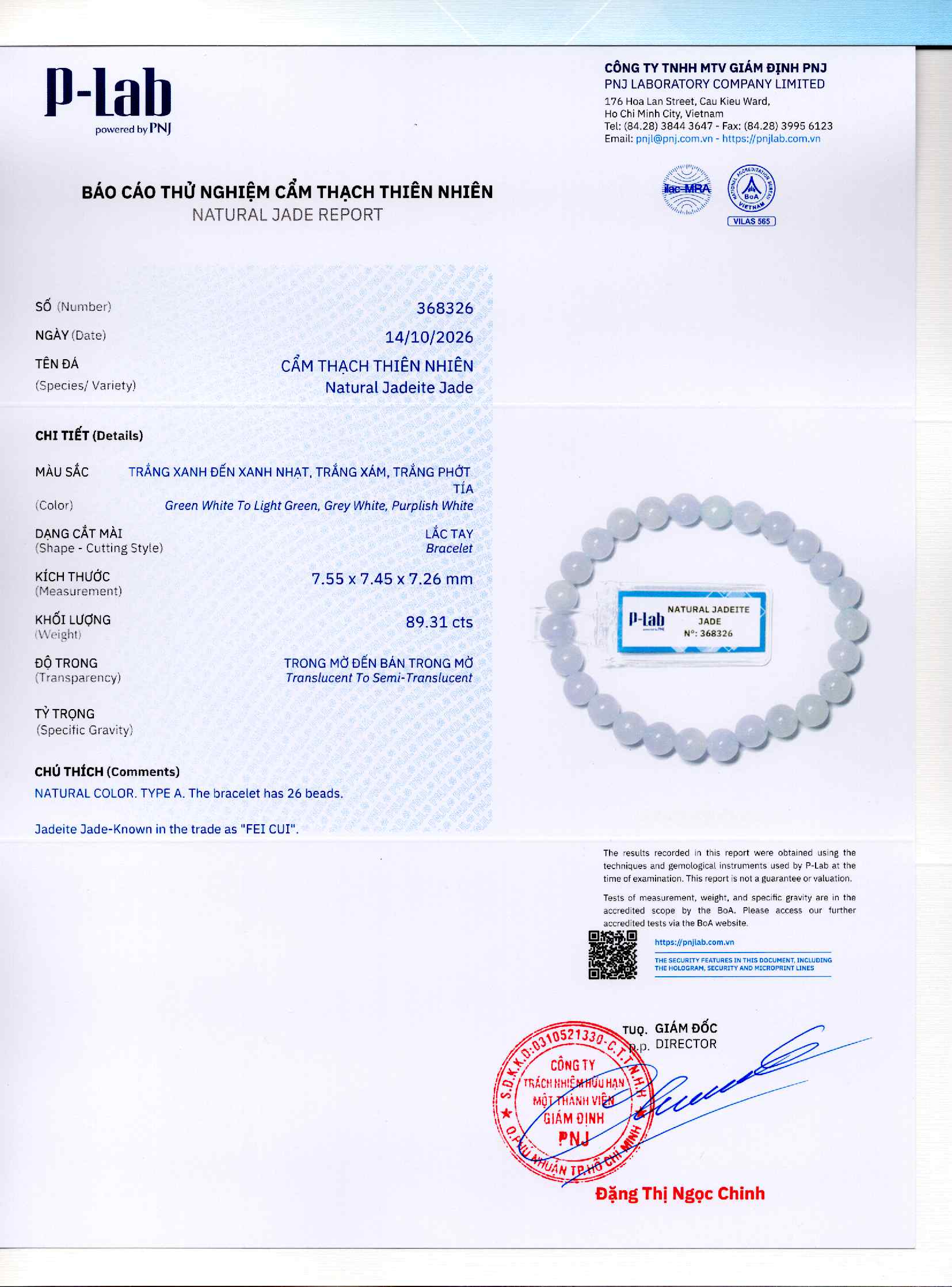 Giấy giám định 368326