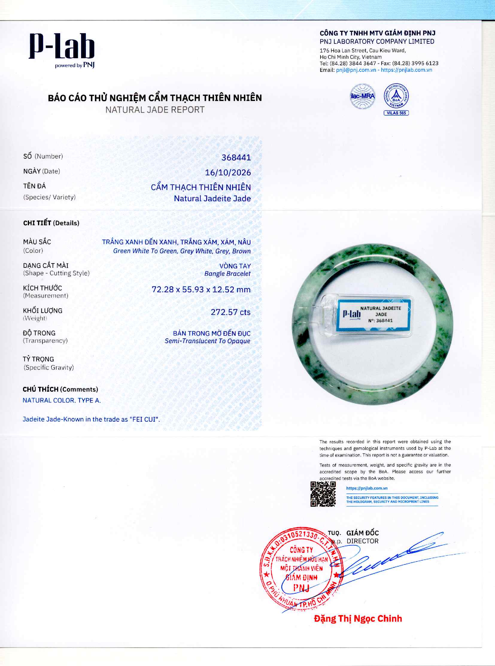 Giấy giám định 368441