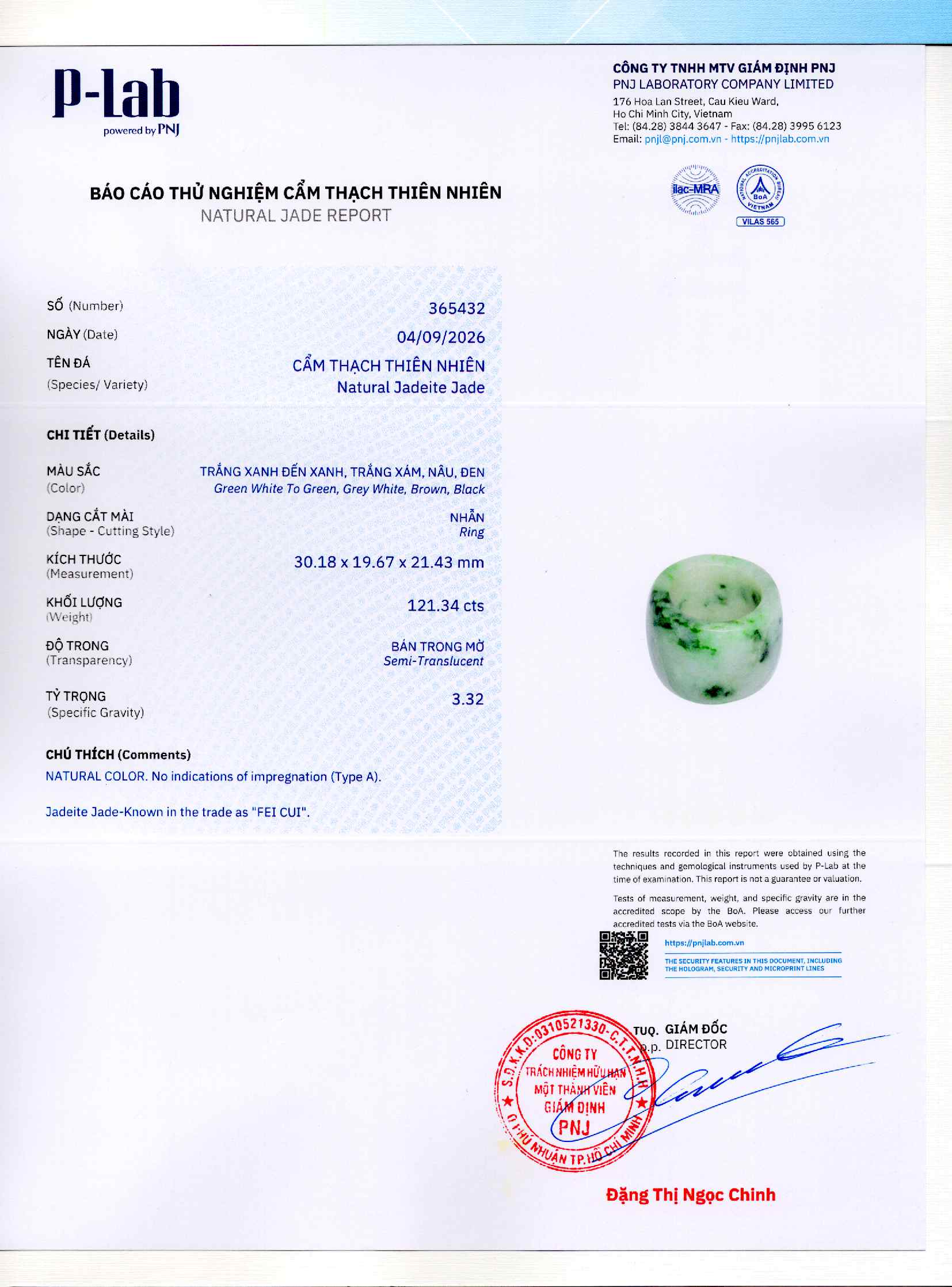 Giấy giám định 365432