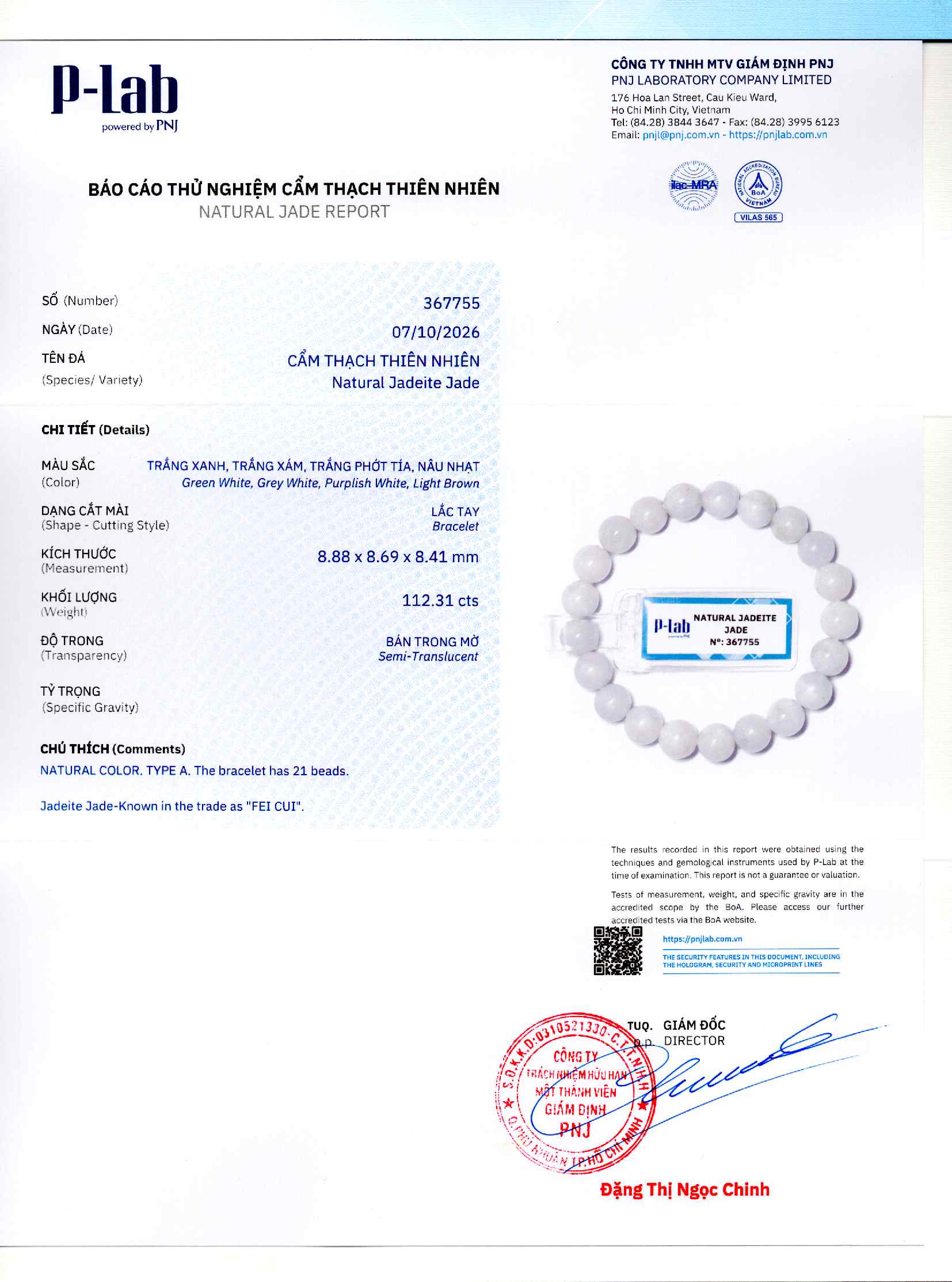 Giấy giám định 367755