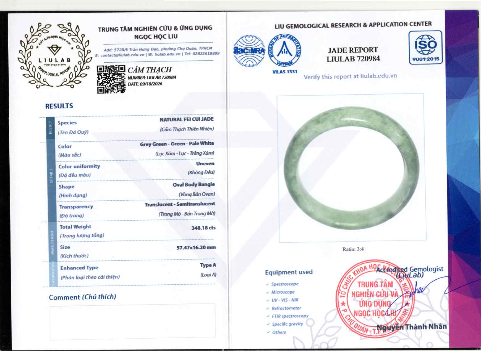 Giấy giám định 720984