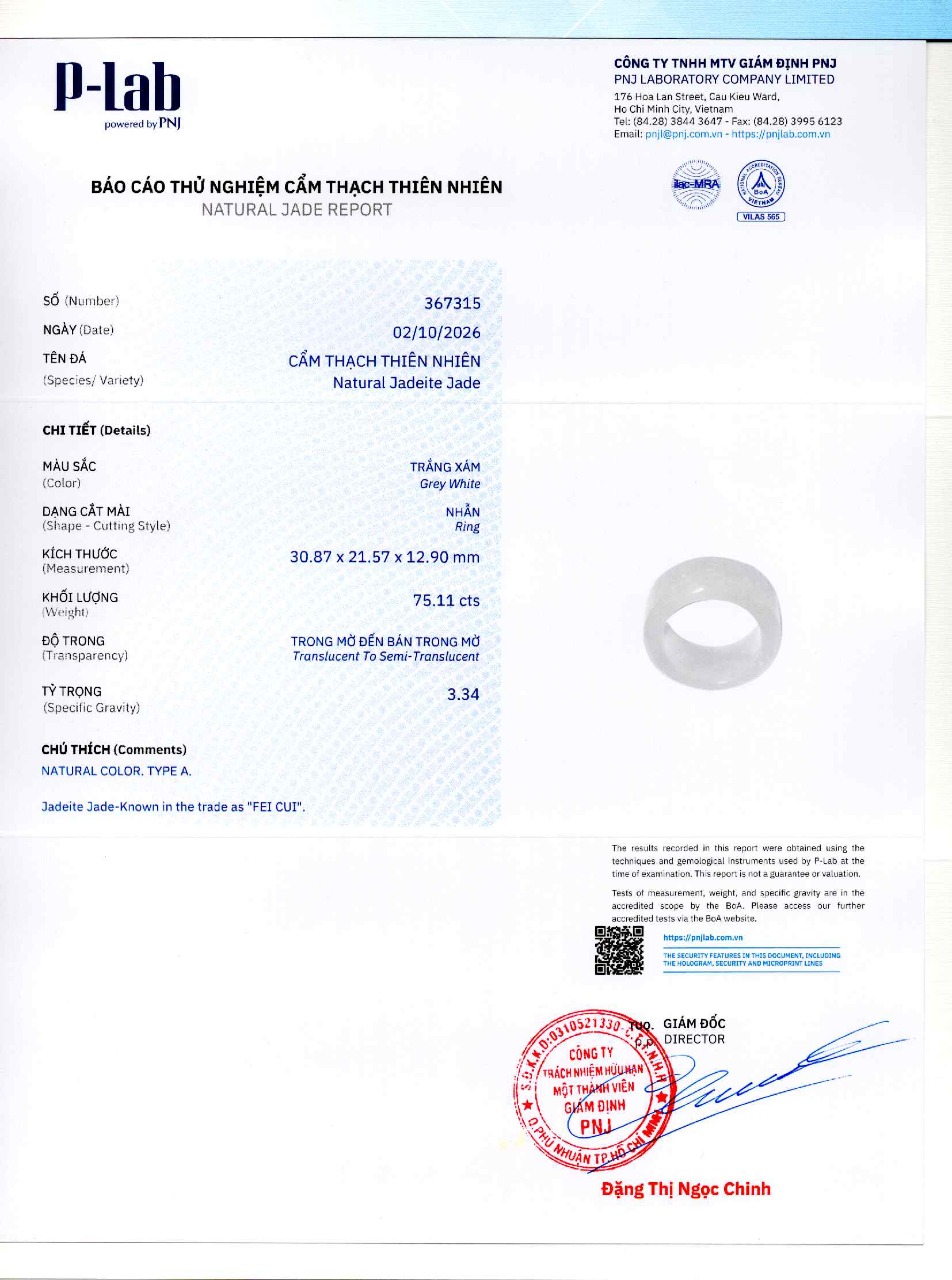 Giấy giám định 367315