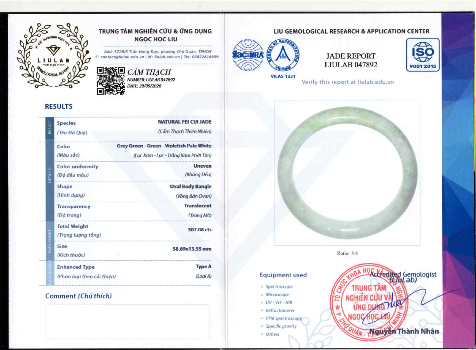 Giấy giám định 047892
