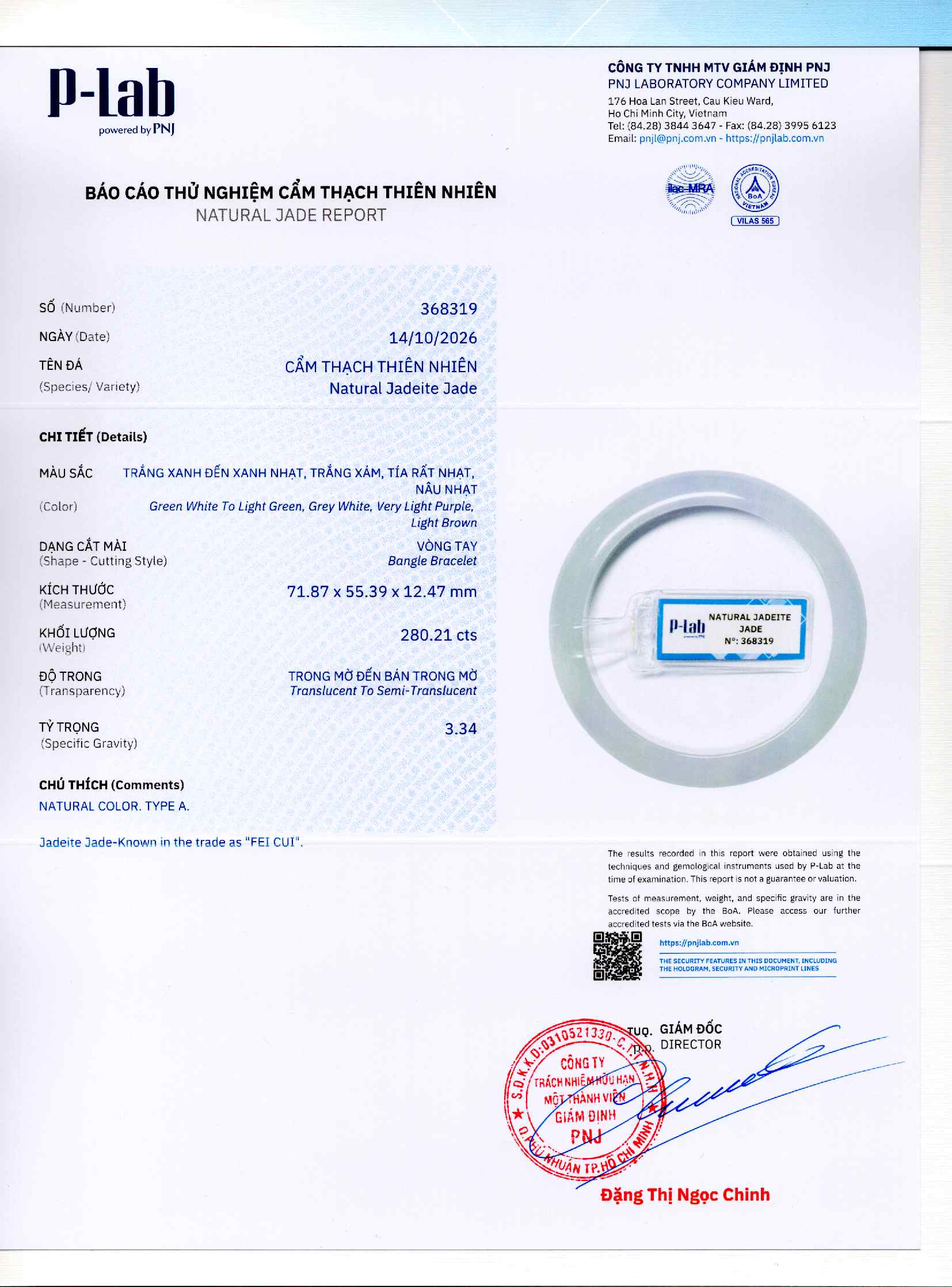 Giấy giám định 368319