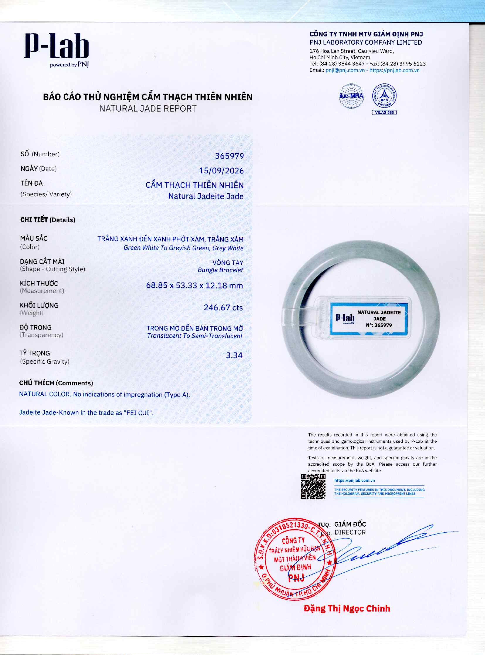Giấy giám định 365979