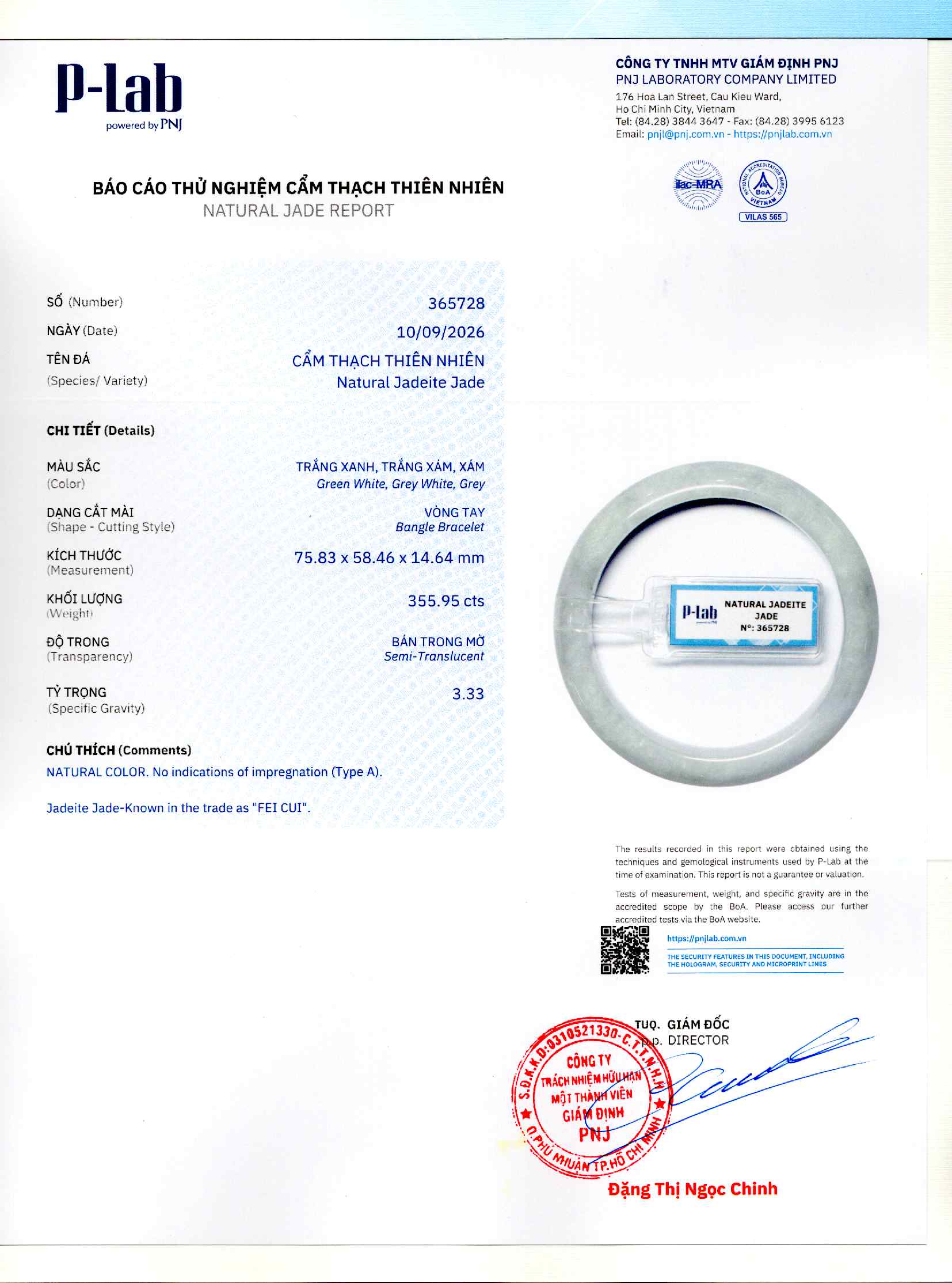 Giấy giám định 365728