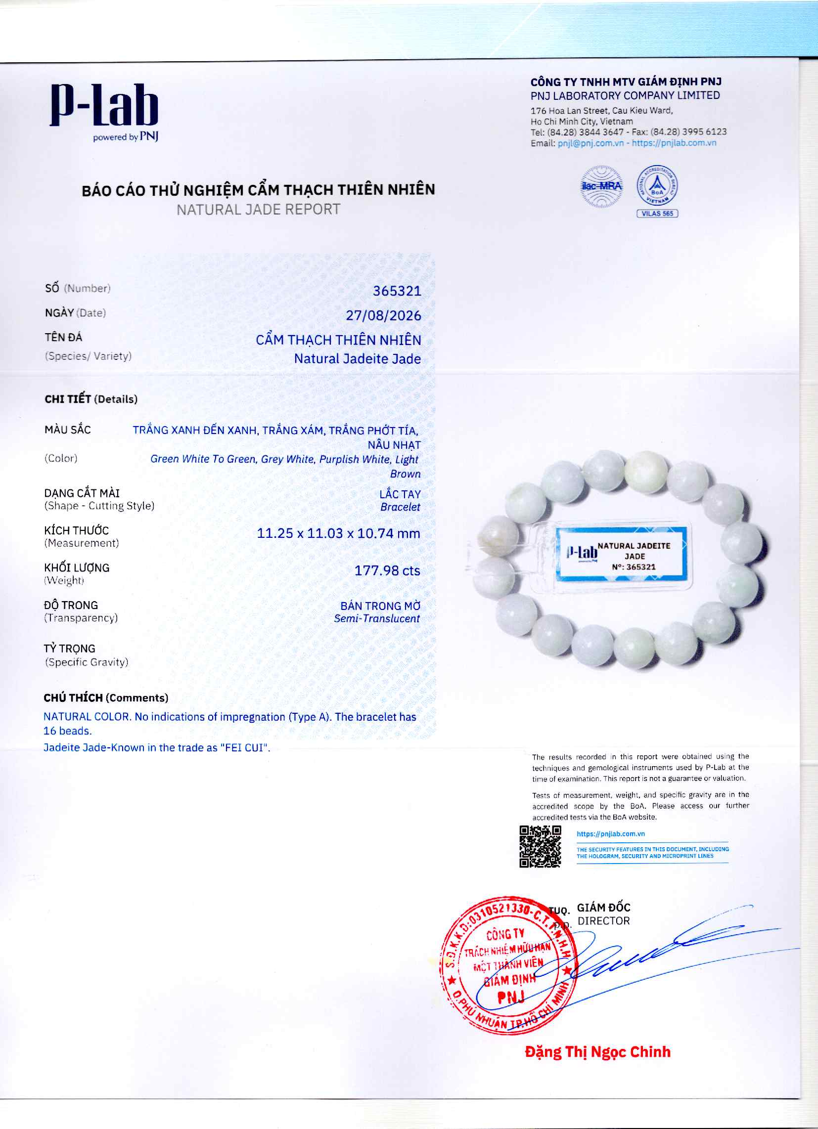 Giấy giám định 365321