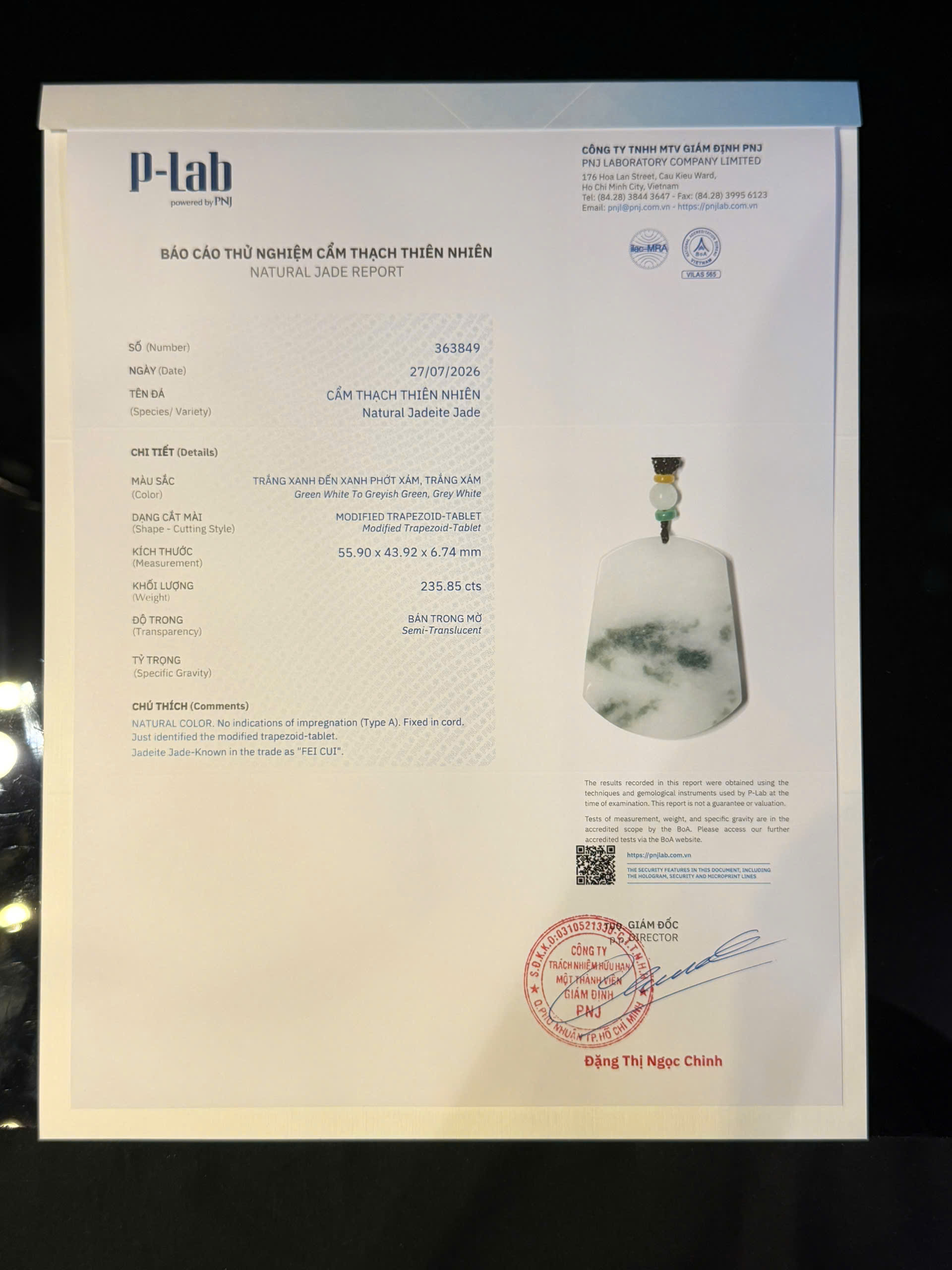 Mặt dây chuyền cẩm thạch mã 363849