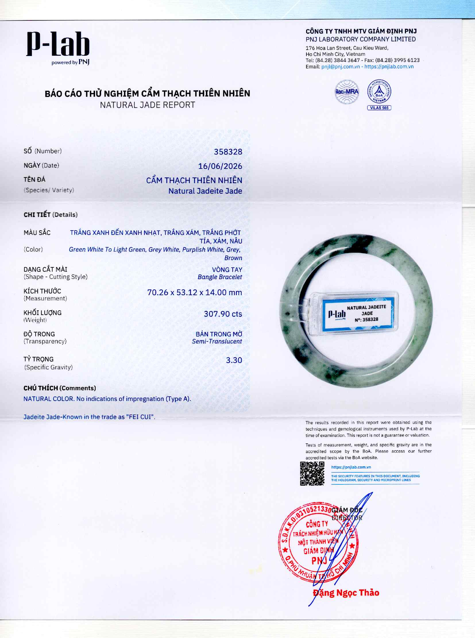 Giấy giám định 358328