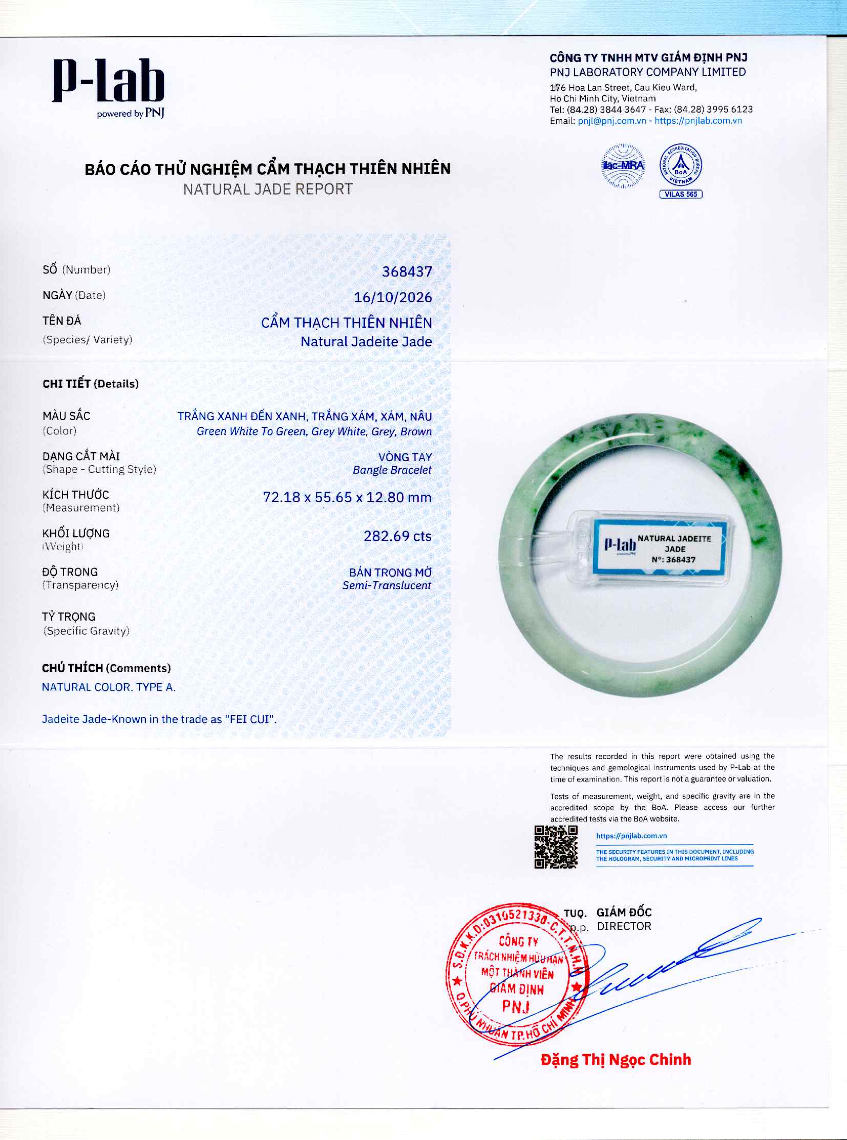 Giấy giám định 368437